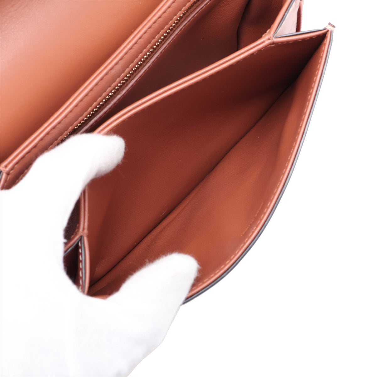 Celine Classique Triomphe Coated Canvas and Calfskin Triomphe Crossbody — Brown