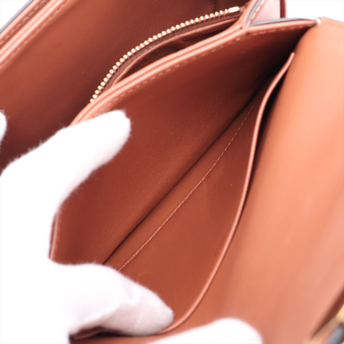 Celine Classique Triomphe Coated Canvas and Calfskin Triomphe Crossbody — Brown