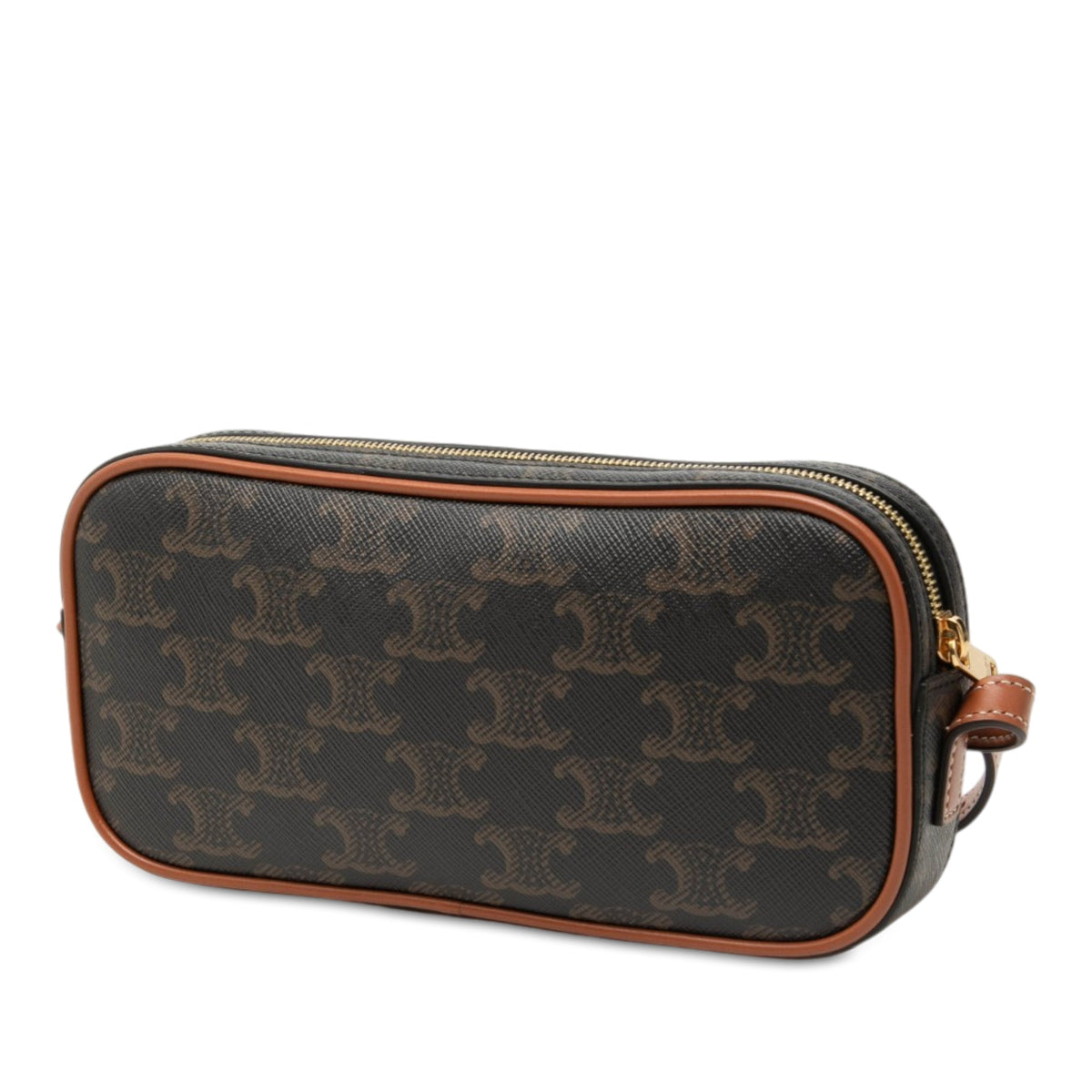 Celine Mini Triomphe Cuir Coated Canvas Camera Bag