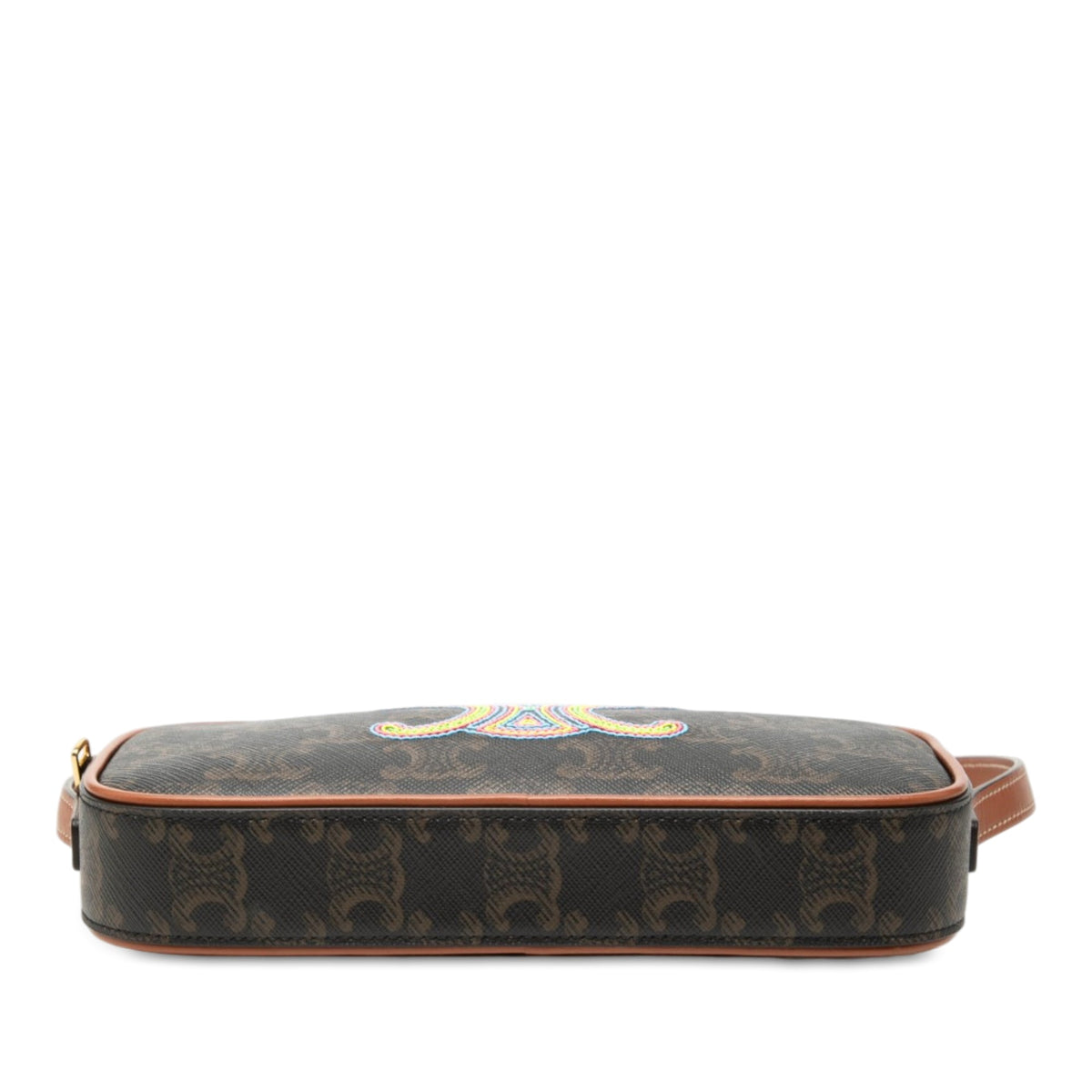 Celine Mini Triomphe Cuir Coated Canvas Camera Bag