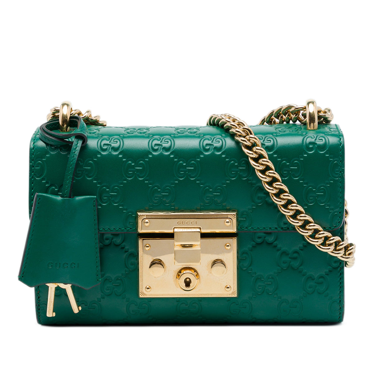Gucci Small Guccissima Padlock Crossbody