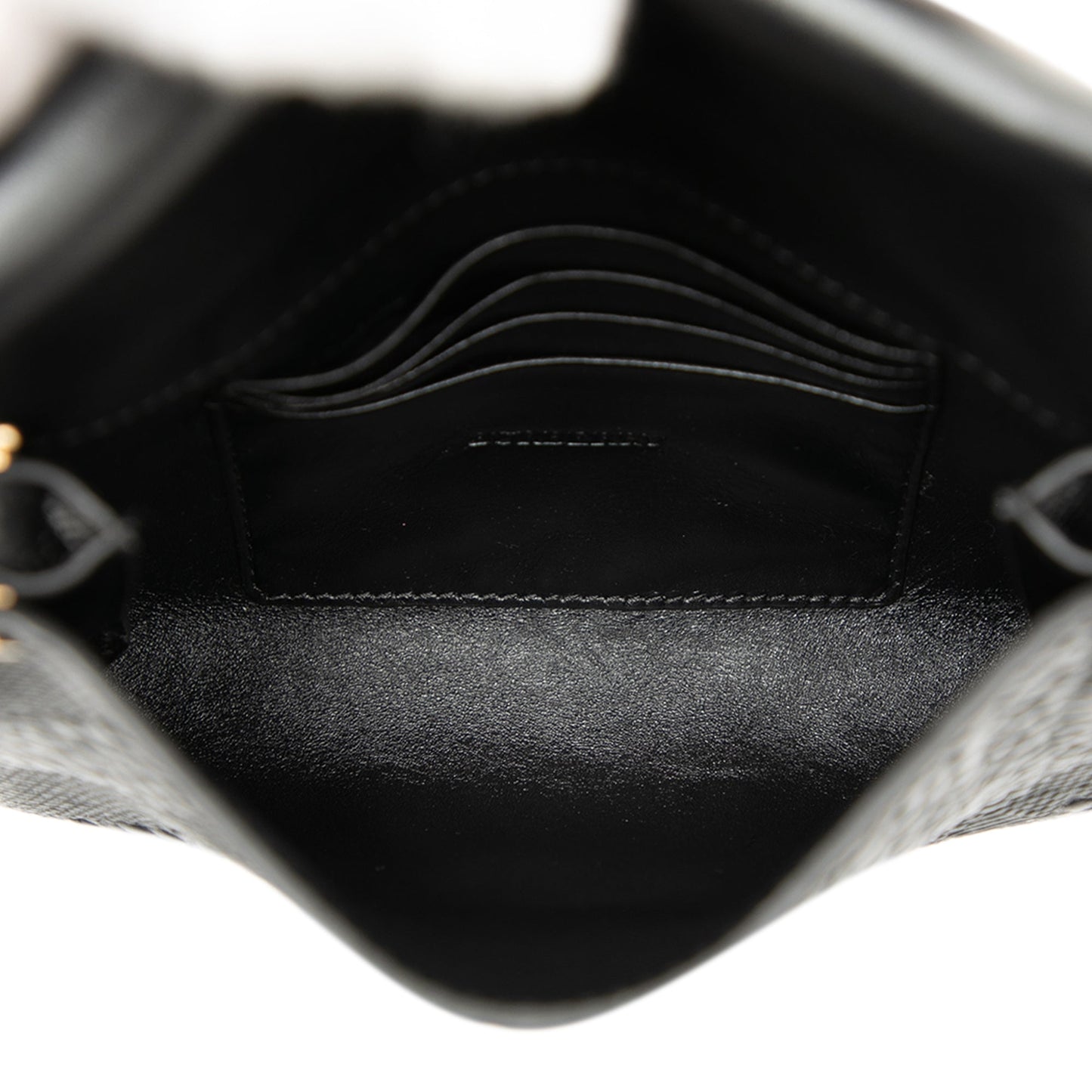 Burberry Embossed Grain Check Leather Langley Crossbody