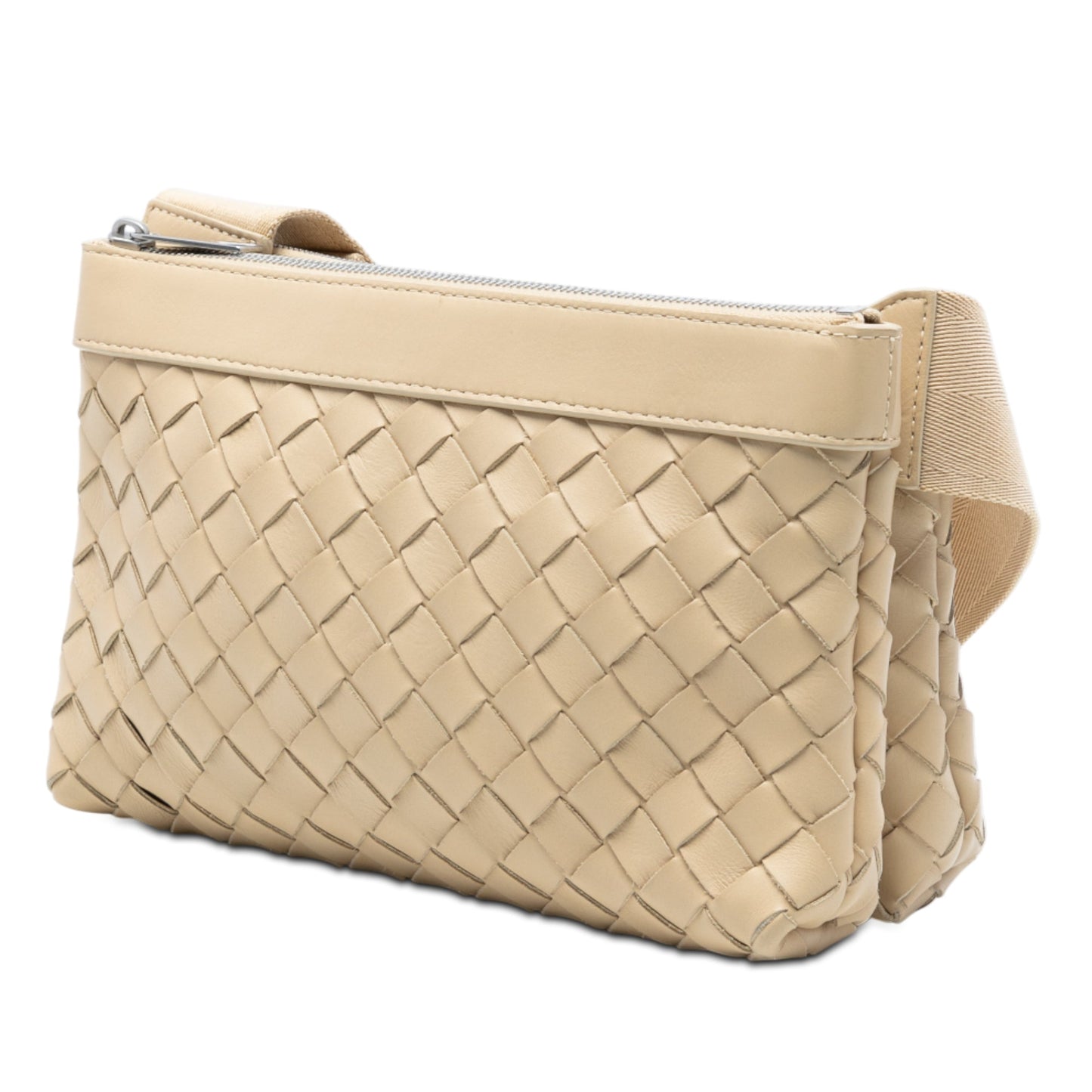 Bottega Veneta Nappa Intrecciato Double Zip Crossbody