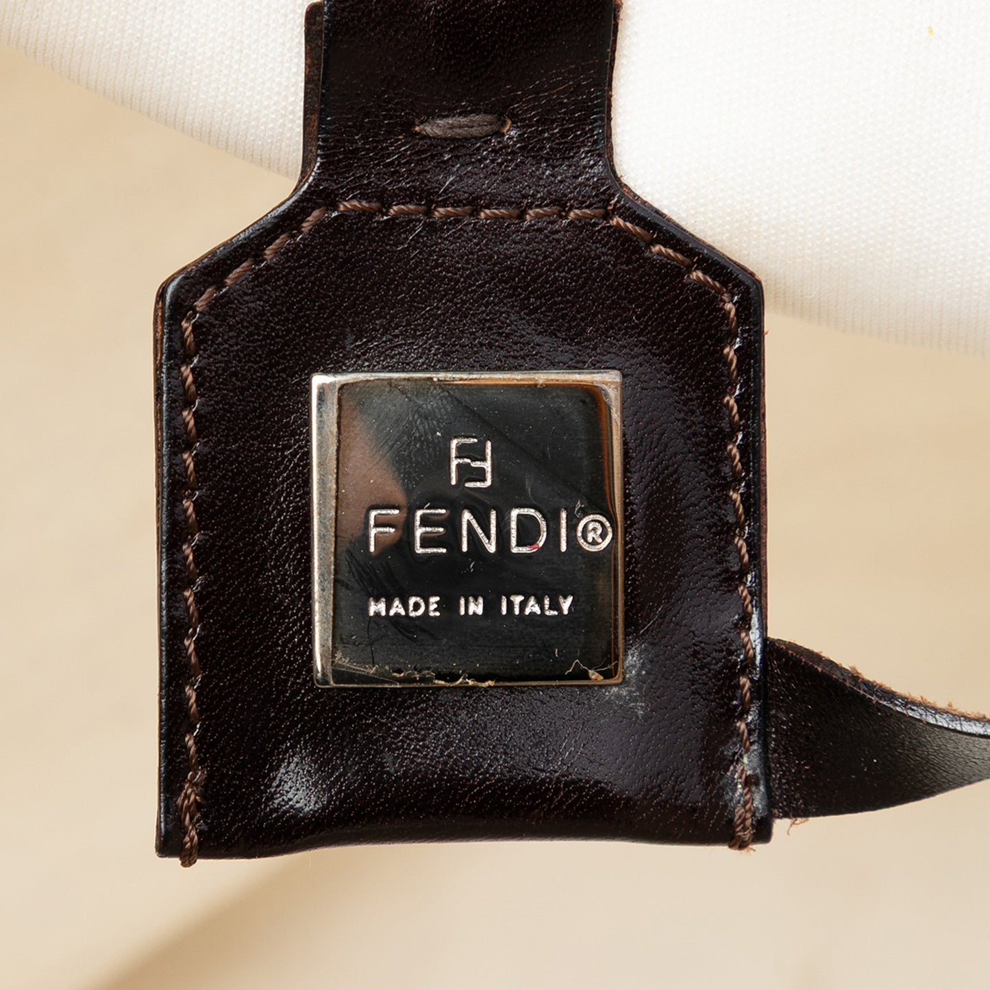 Fendi Medium Zucca Canvas Roll Tote