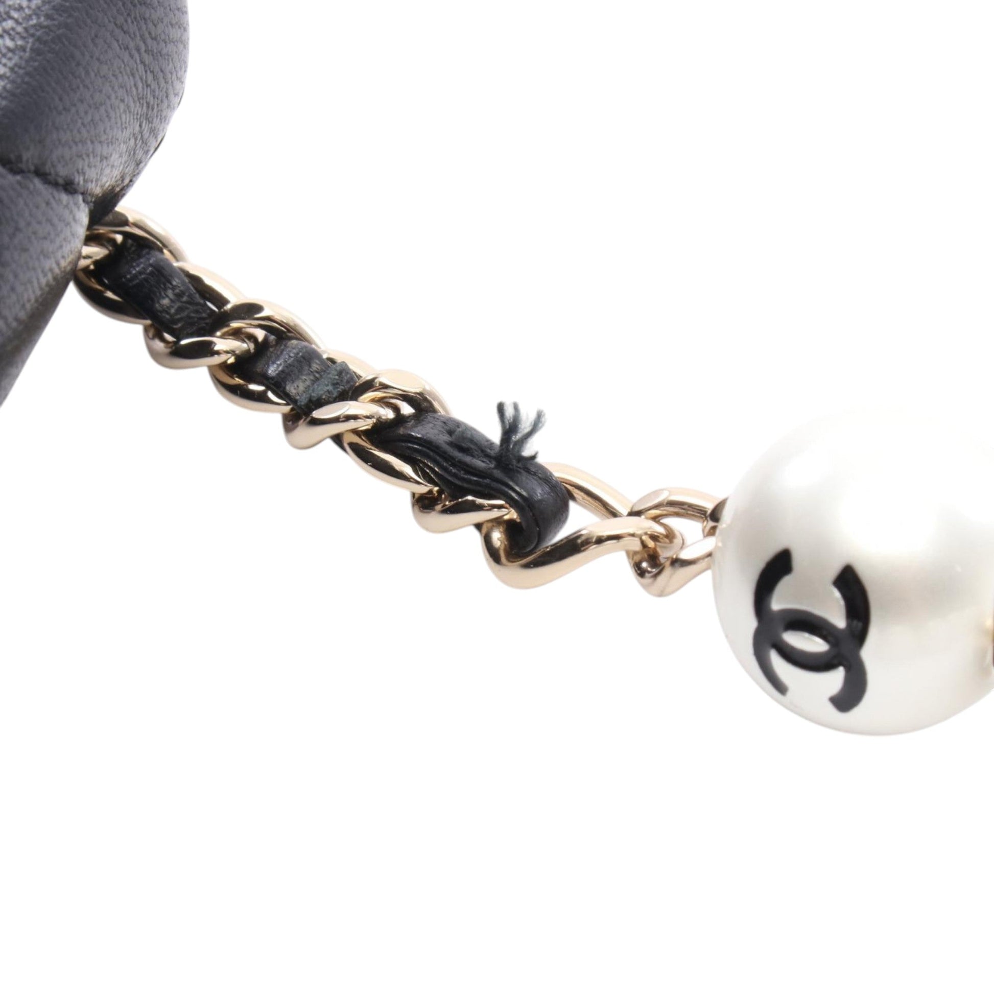Chanel Small Quilted Lambskin My Precious Pearls Chain Flap