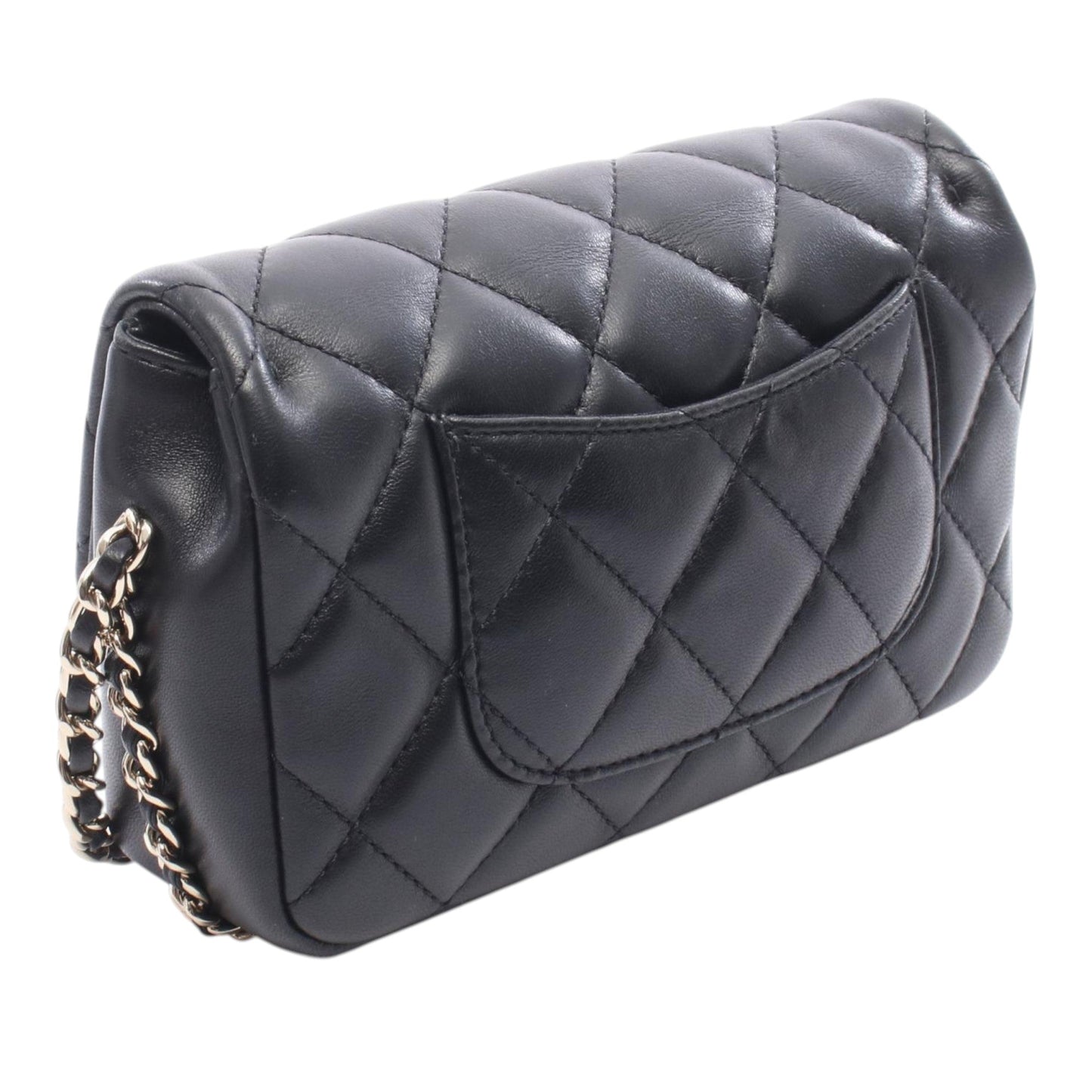 Chanel Small Quilted Lambskin My Precious Pearls Chain Flap