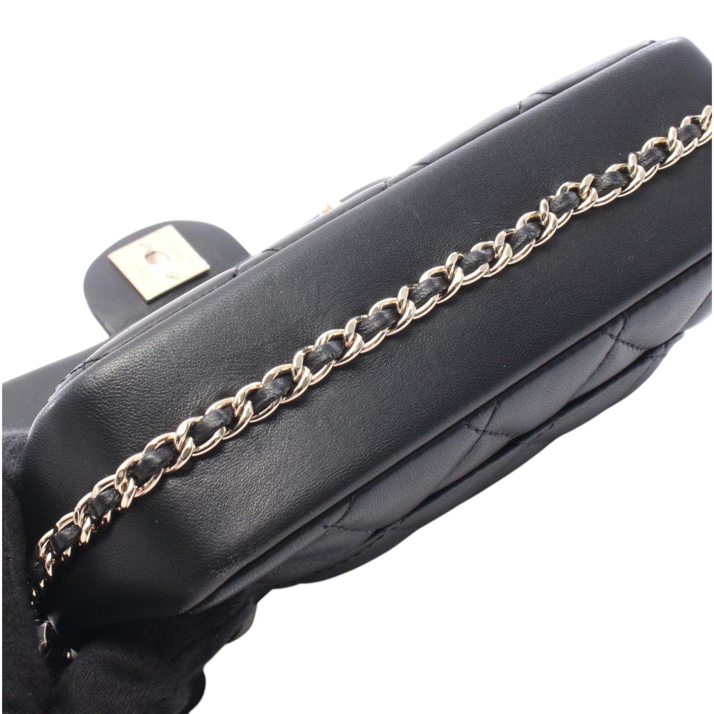 Chanel Small Quilted Lambskin My Precious Pearls Chain Flap