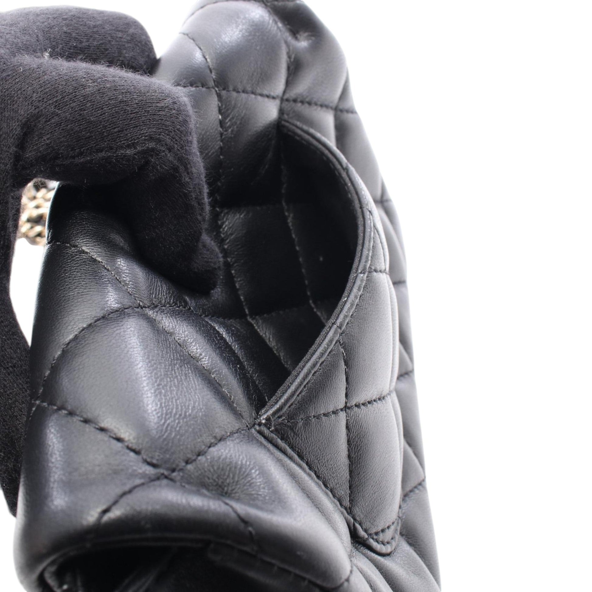 Chanel Small Quilted Lambskin My Precious Pearls Chain Flap