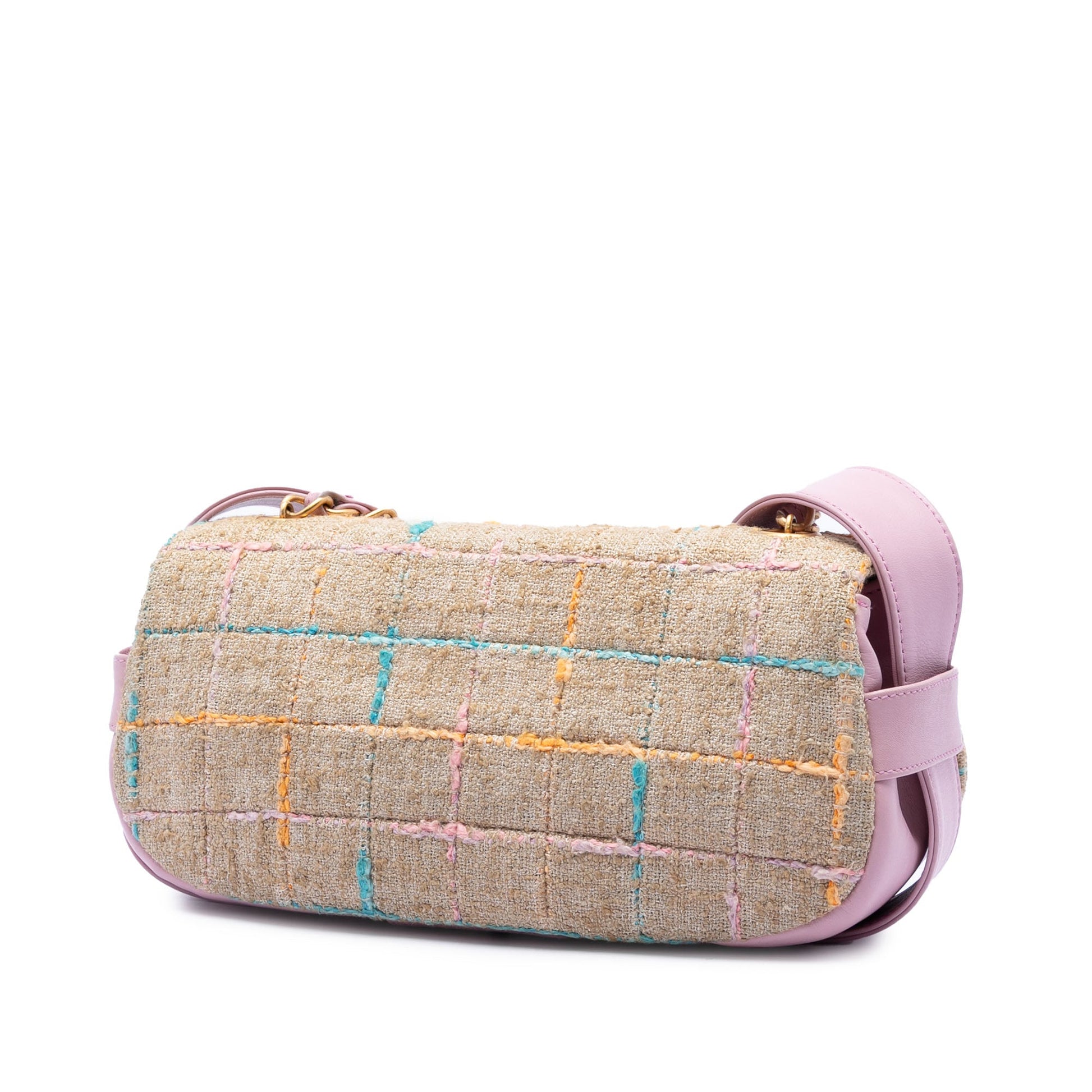 Chanel Chocolate Bar Tweed Mademoiselle Turnlock Flap