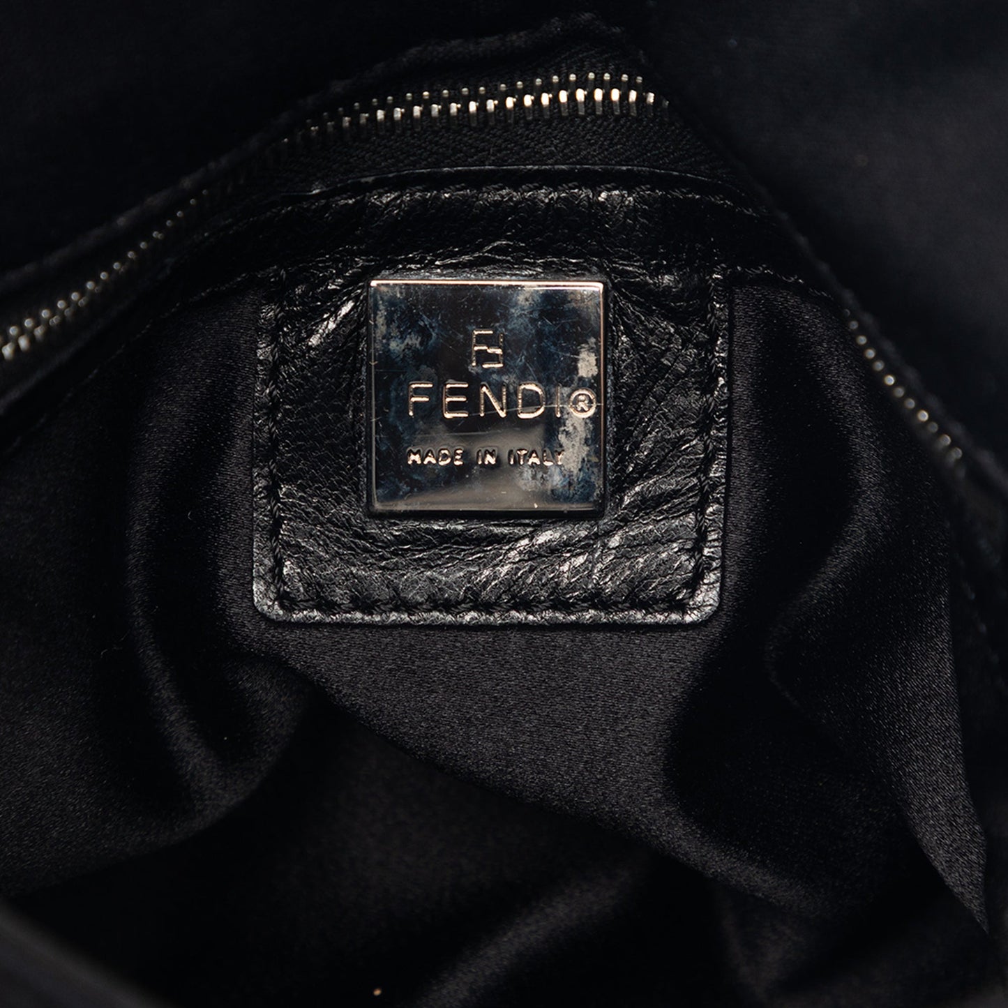 Fendi Cotton Flap Shoulder Bag