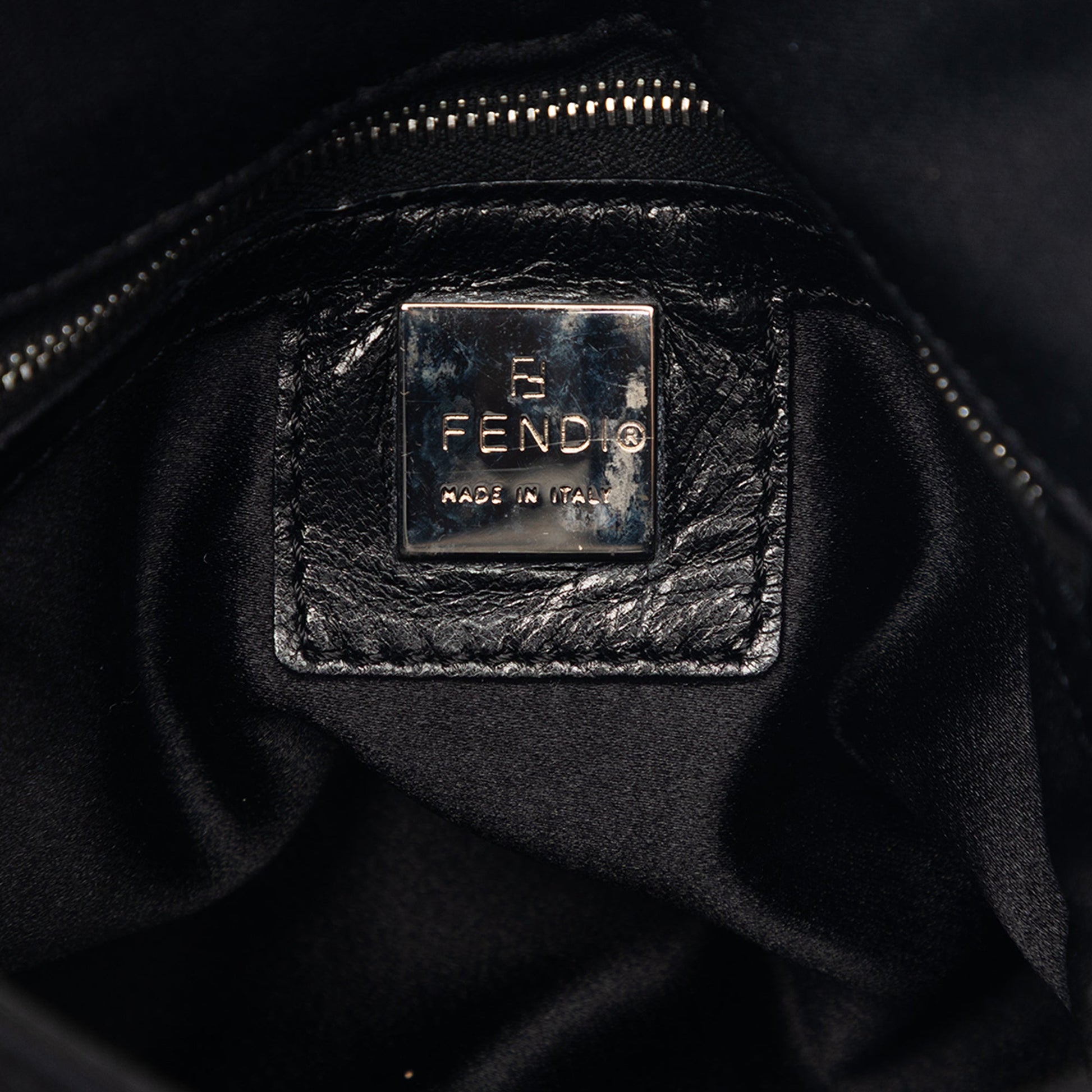 Fendi Cotton Flap Shoulder Bag