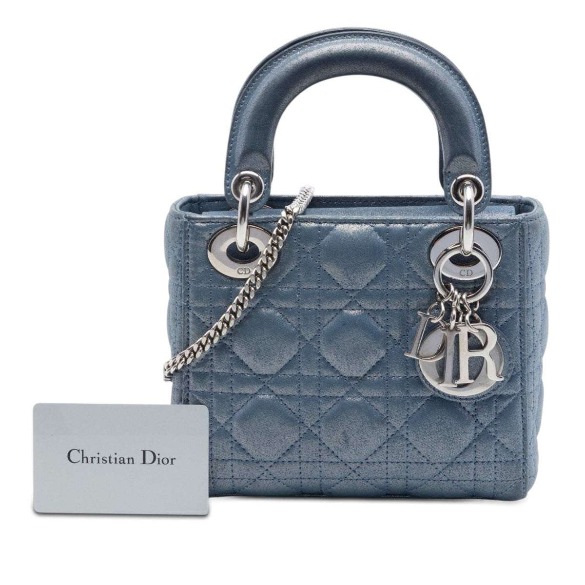 Dior Mini Iridescent Lambskin Cannage Lady Dior