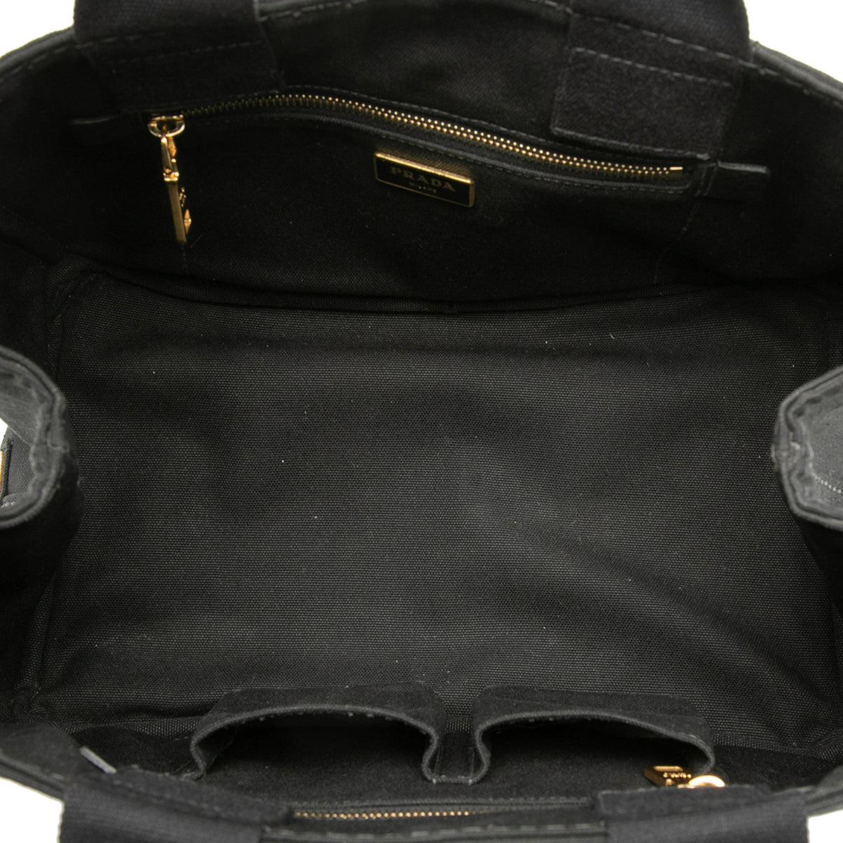 Prada Canvas Canapa Logo Tote