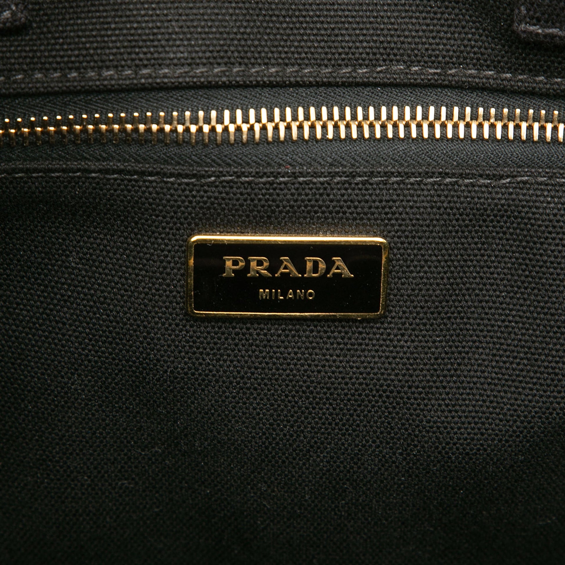 Prada Canvas Canapa Logo Satchel