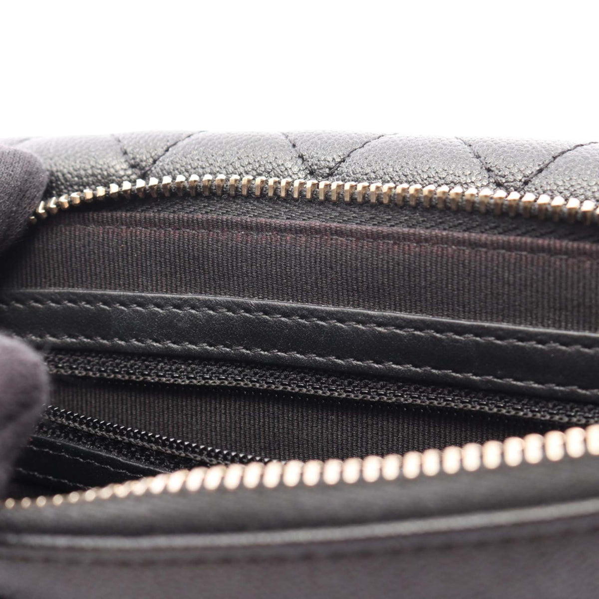 Chanel Quilted Caviar Boy Wallet on Chain