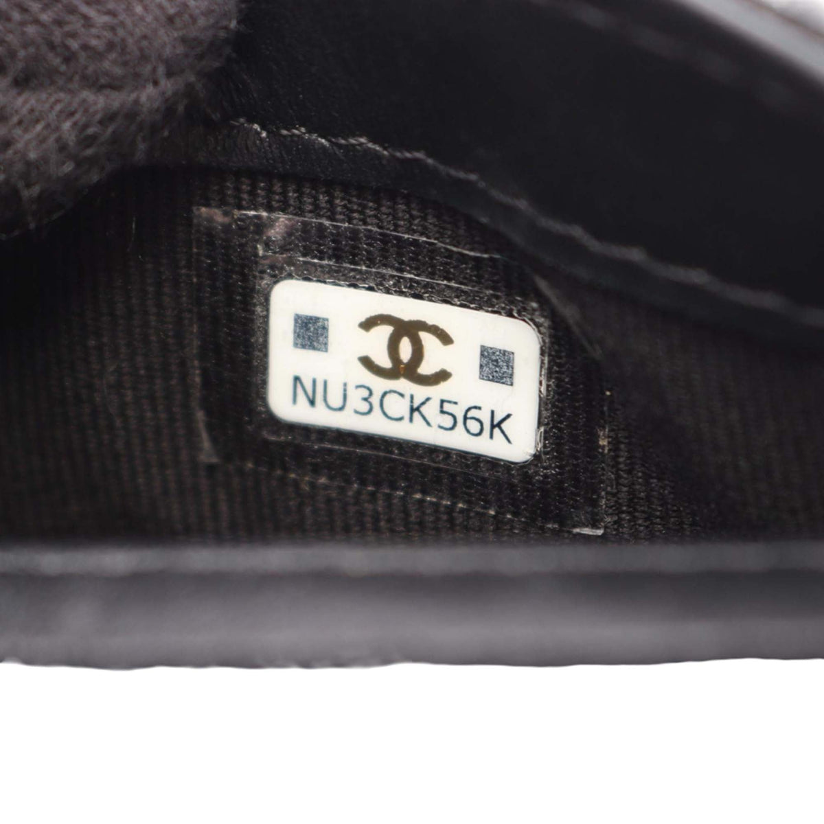 Chanel Quilted Caviar Boy Wallet on Chain