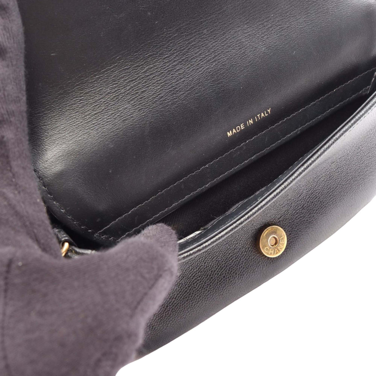Chanel Quilted Caviar Boy Wallet on Chain