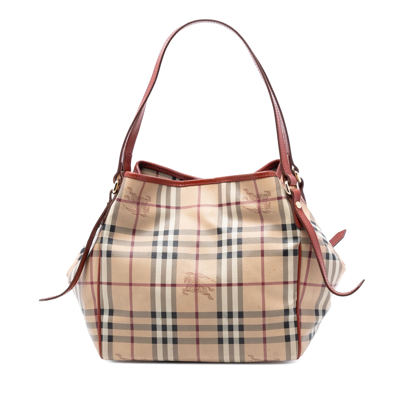 Burberry Small Haymarket Check Coated Canvas Canterbury Tote