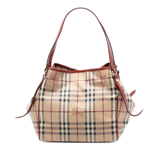 Burberry Small Haymarket Check Coated Canvas Canterbury Tote