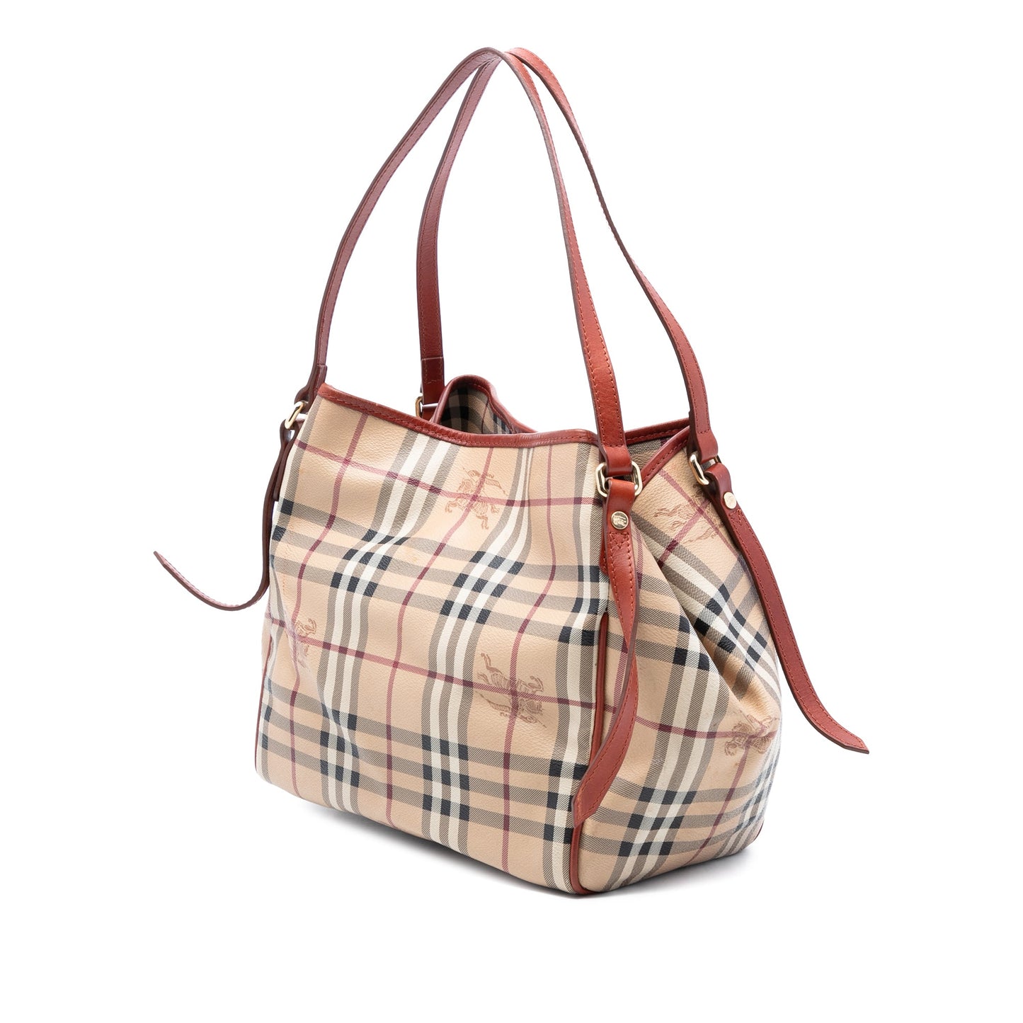 Burberry Small Haymarket Check Coated Canvas Canterbury Tote