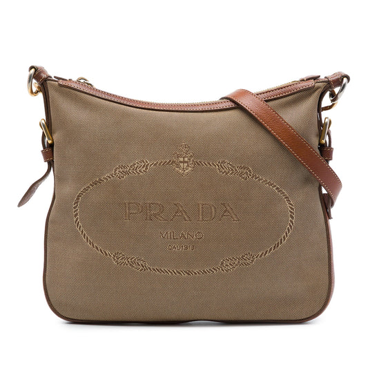 Prada Canvas Canapa Logo Crossbody