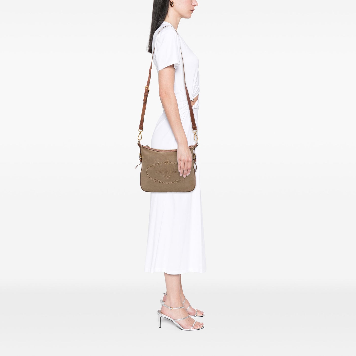 Prada Canvas Canapa Logo Crossbody