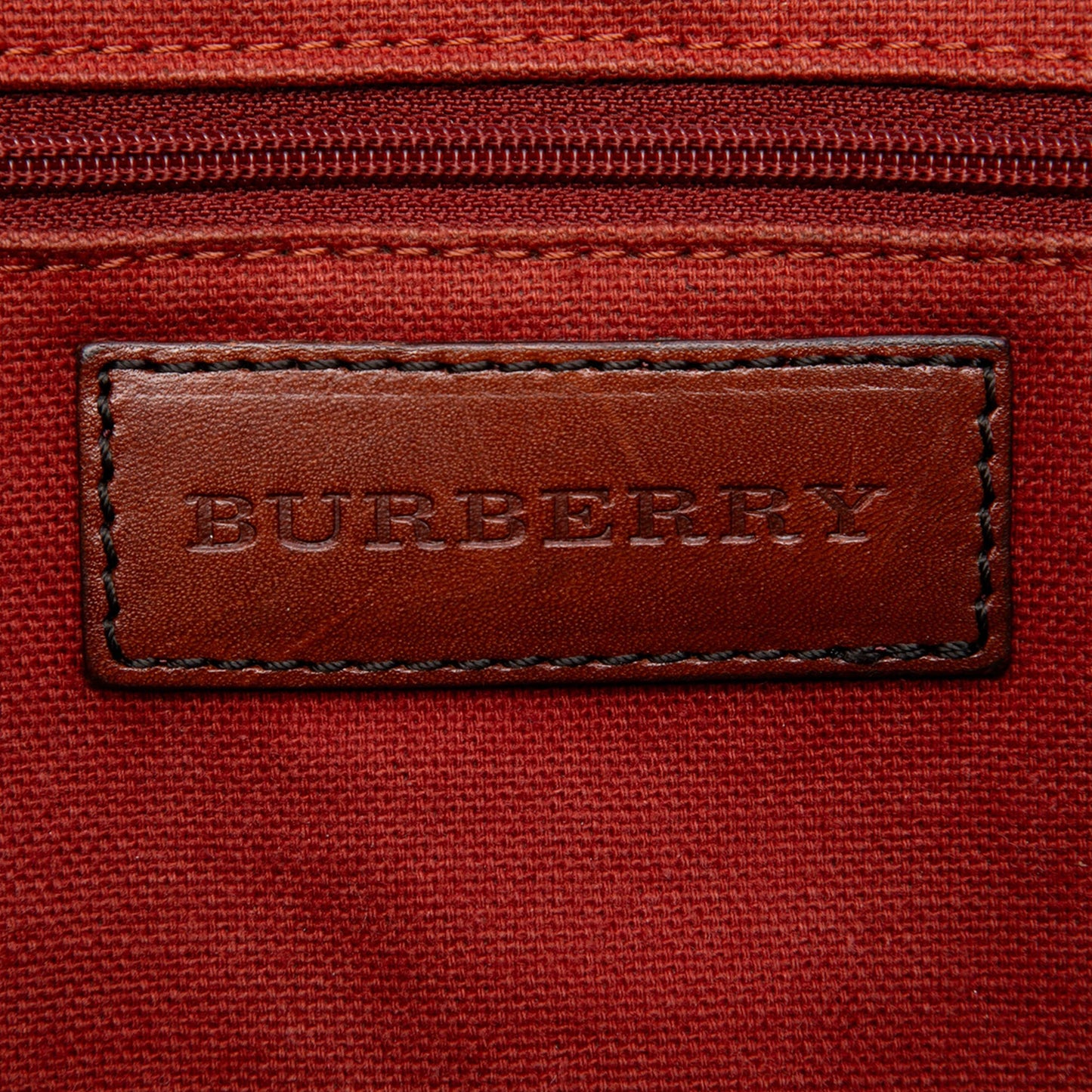 Burberry Small Suede Trimmed Haymarket Check Coated Canvas Canterbury Tote