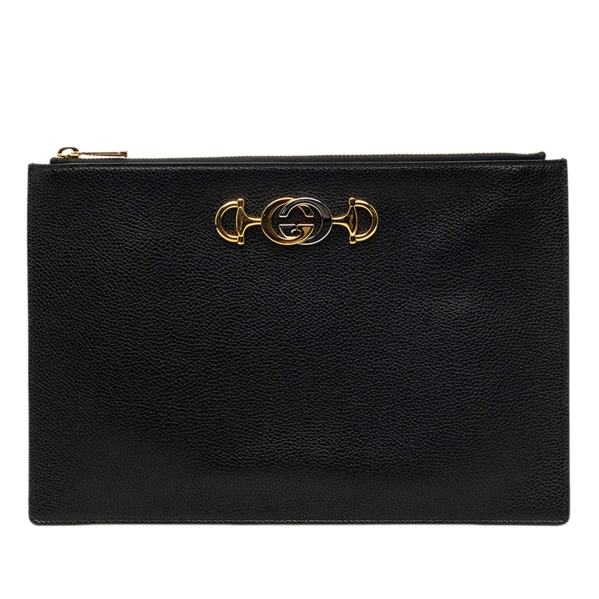 Gucci Grained Calfskin Zumi Zip Pouch
