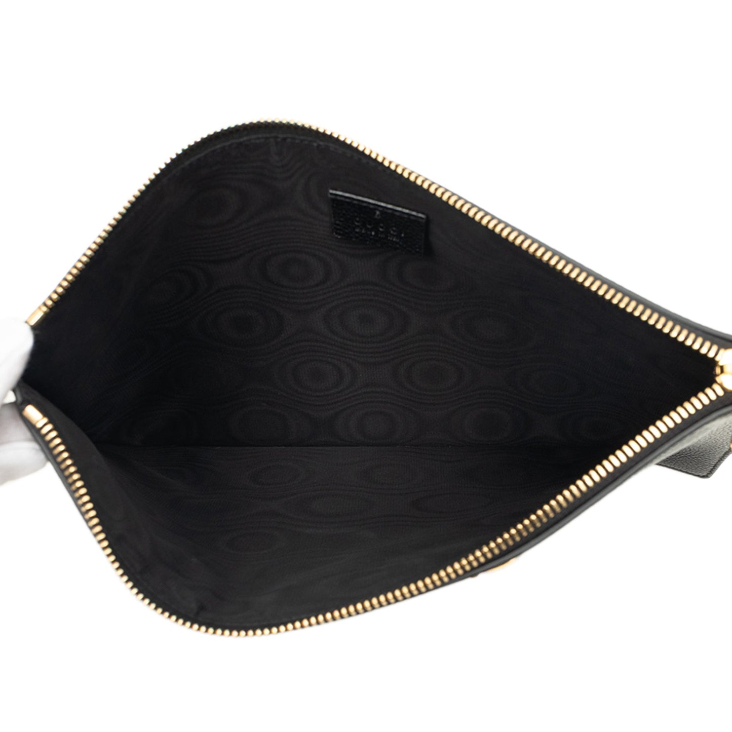 Gucci Grained Calfskin Zumi Zip Pouch