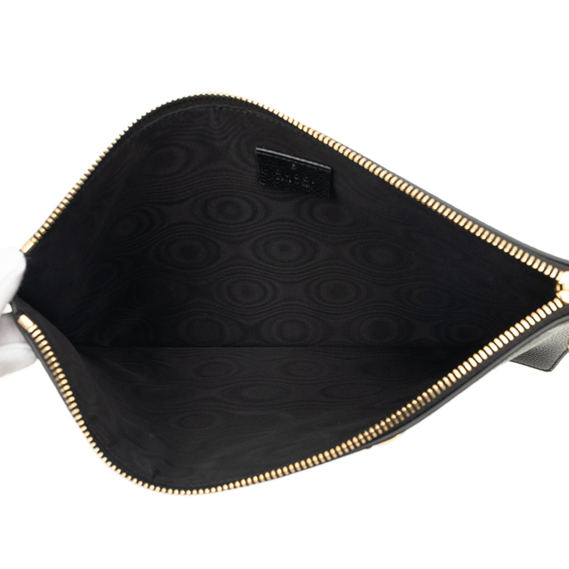 Gucci Grained Calfskin Zumi Zip Pouch