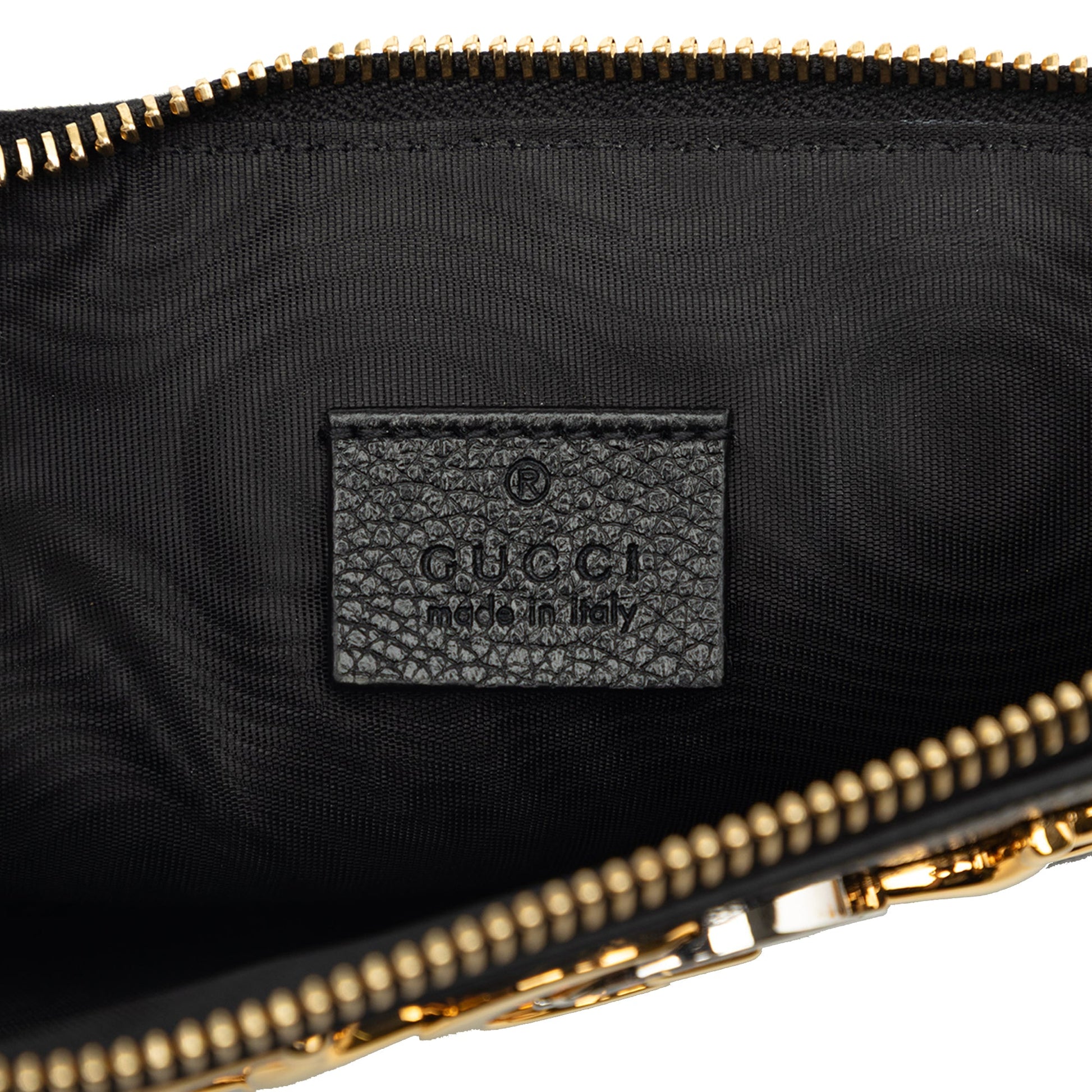 Gucci Grained Calfskin Zumi Zip Pouch