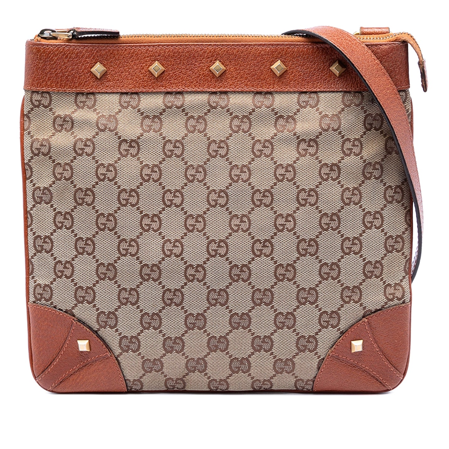 Gucci GG Canvas Nailhead Crossbody
