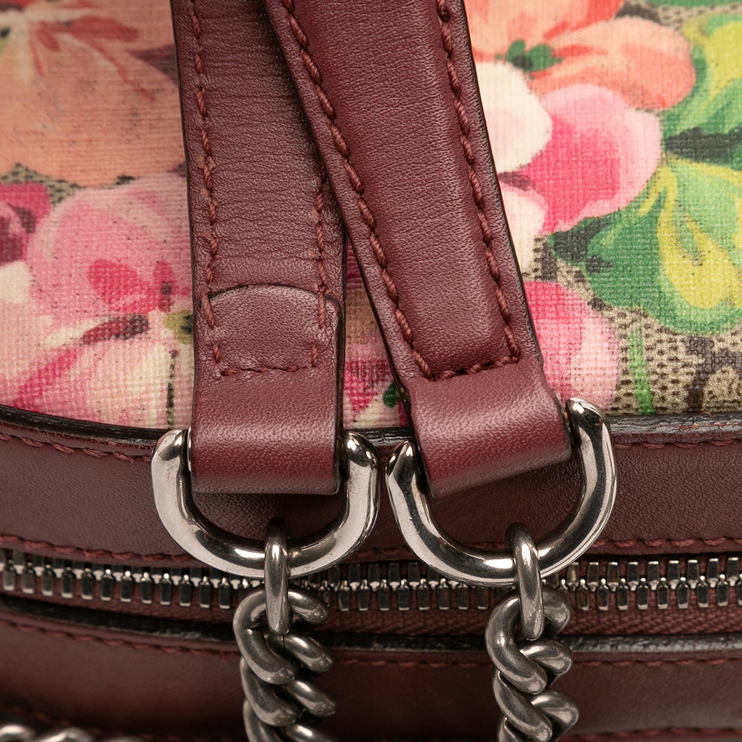 Gucci Mini GG Supreme Blooms Chain Crossbody