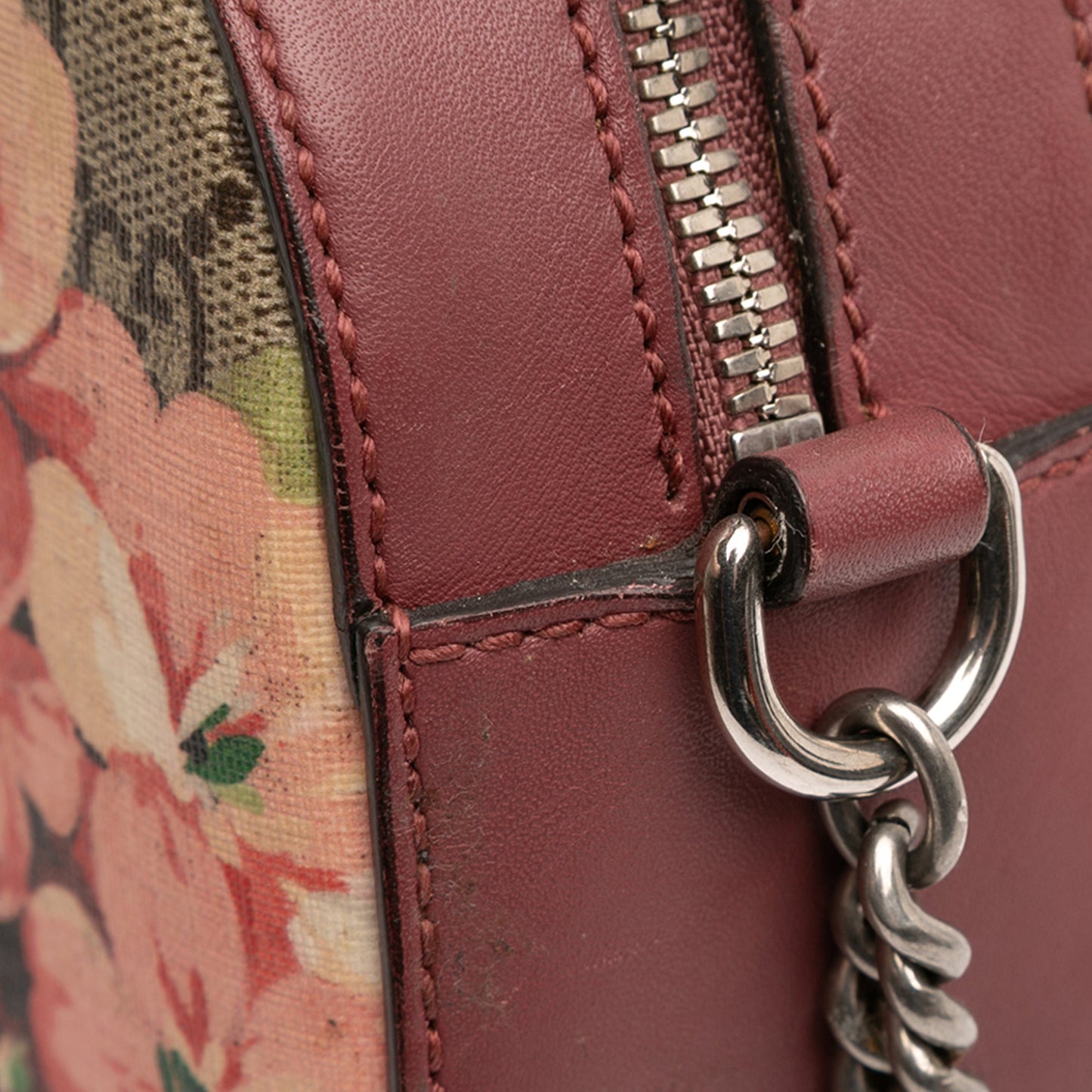 Gucci Mini GG Supreme Blooms Chain Crossbody