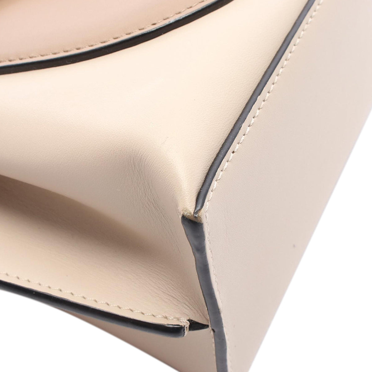 LOEWE Mini Leather Gate Top Handle Bag — Beige