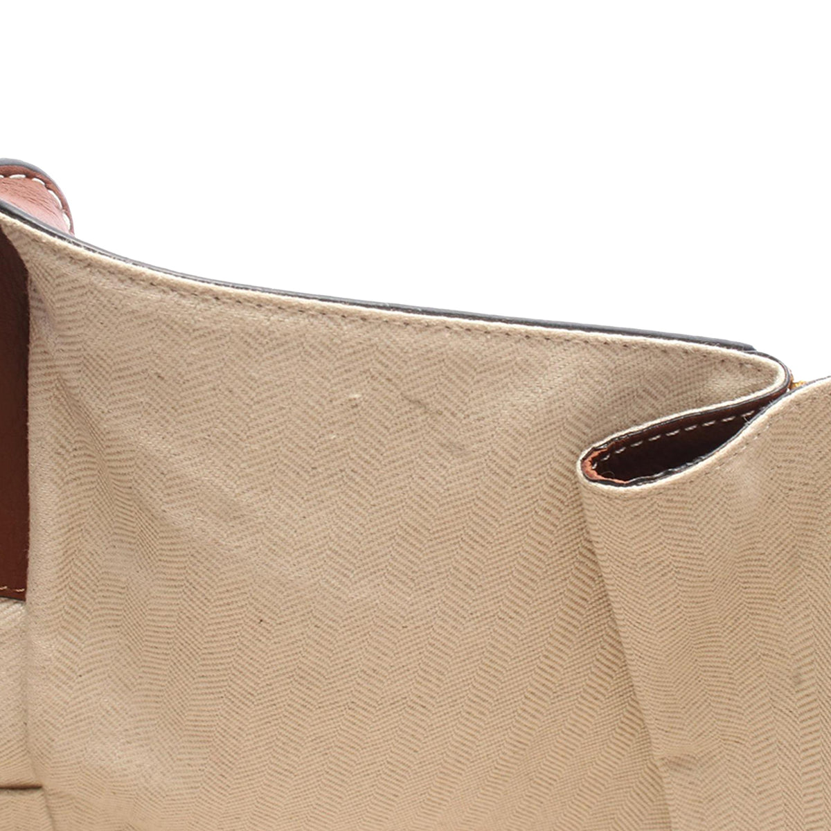 LOEWE Small Bicolor Leather Hammock Satchel — Brown