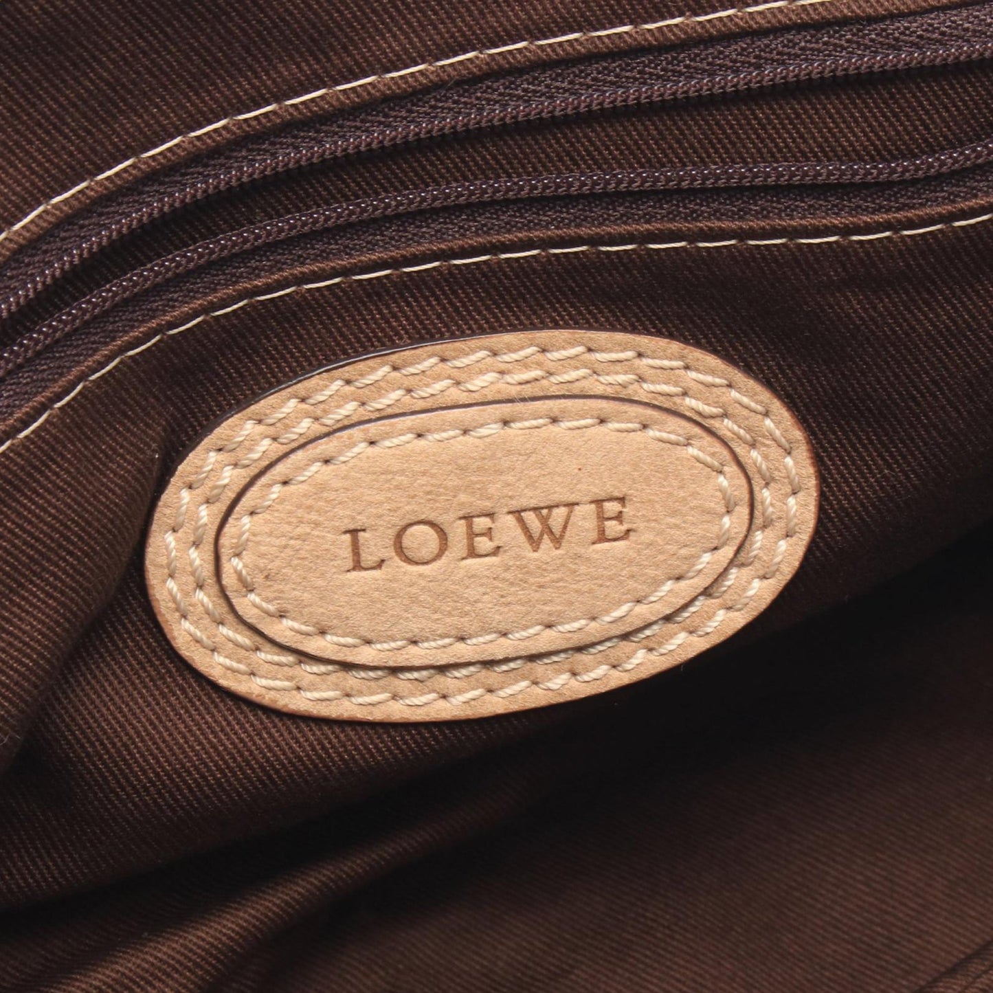 LOEWE Mini Anagram Leather Tassel Handbag