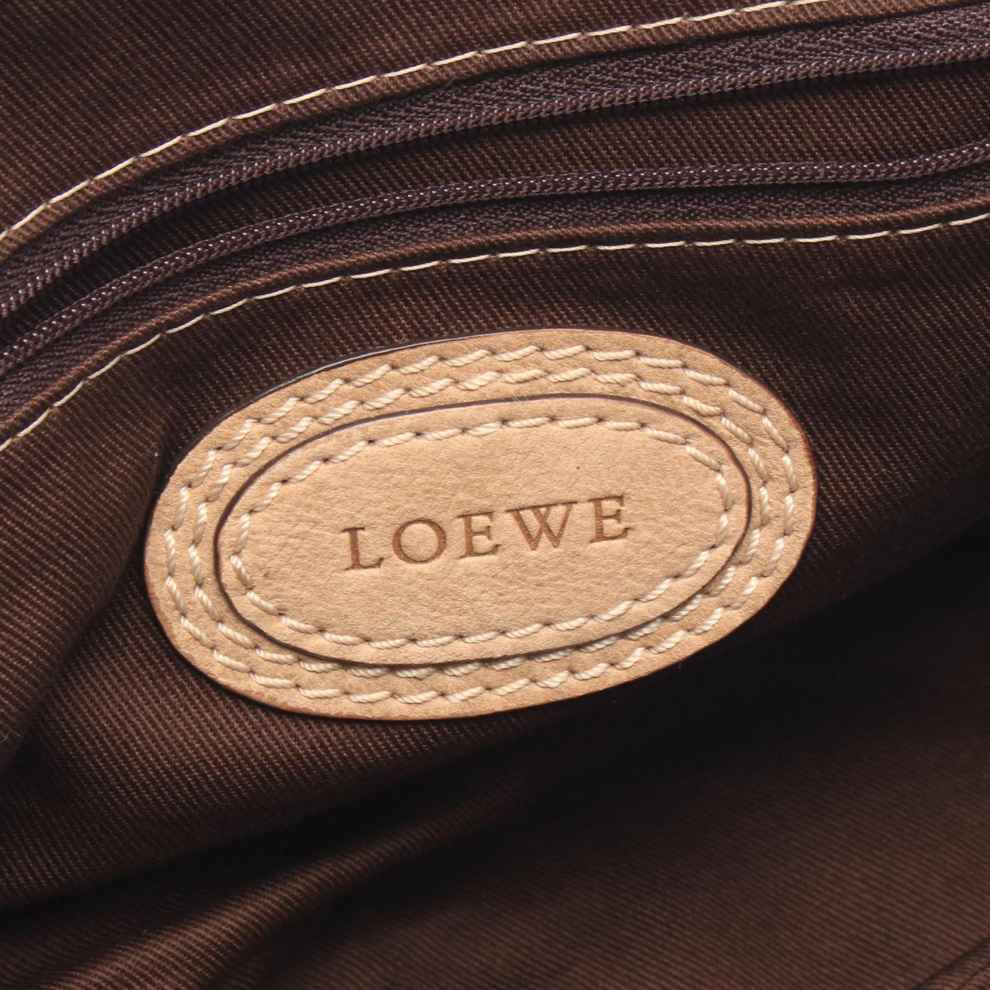 LOEWE Mini Anagram Leather Tassel Handbag