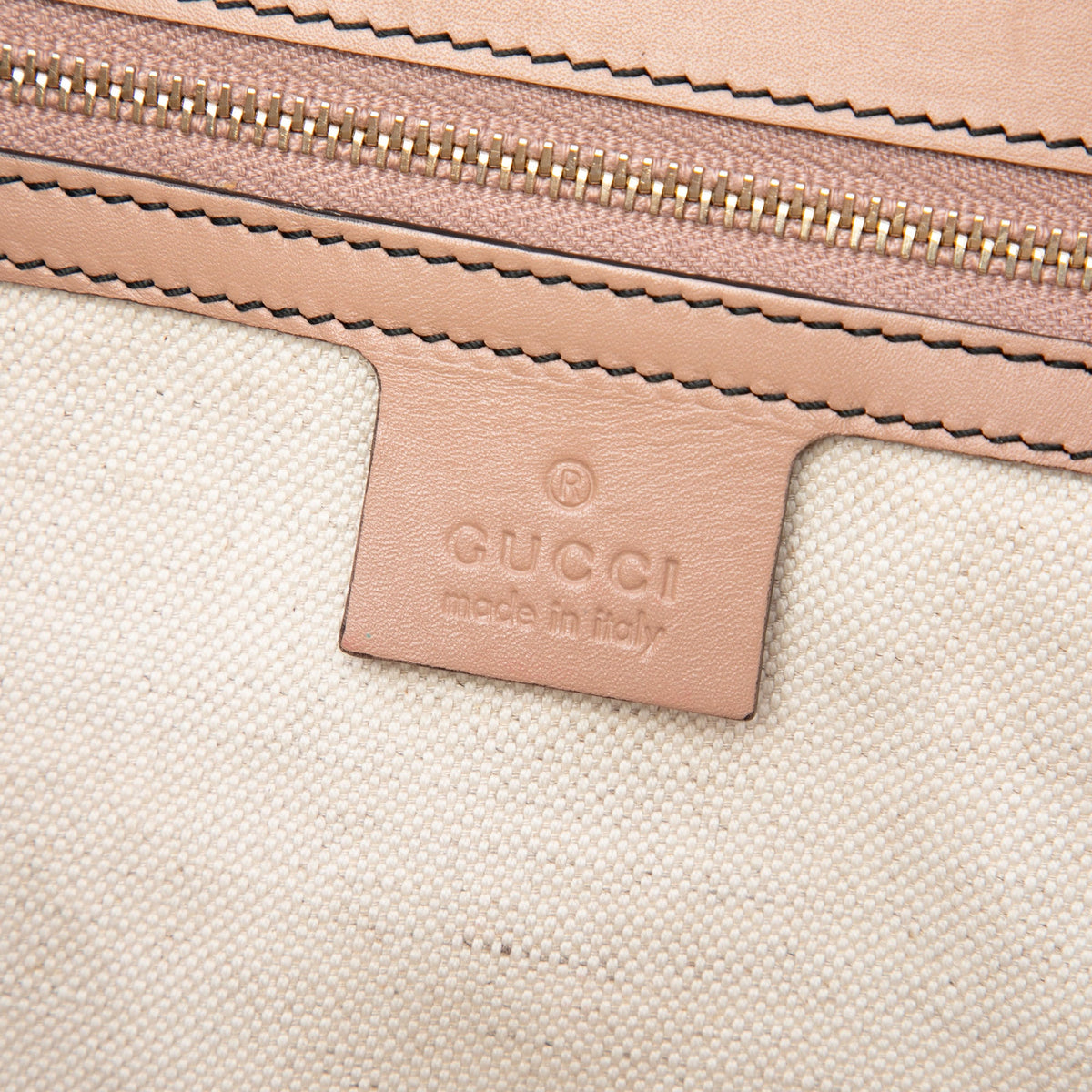 Gucci Large GG Canvas Emily Shoulder Bag — Beige