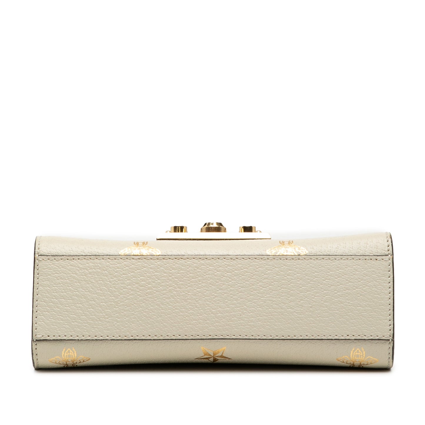 Gucci Small Leather Bee Star Padlock Crossbody