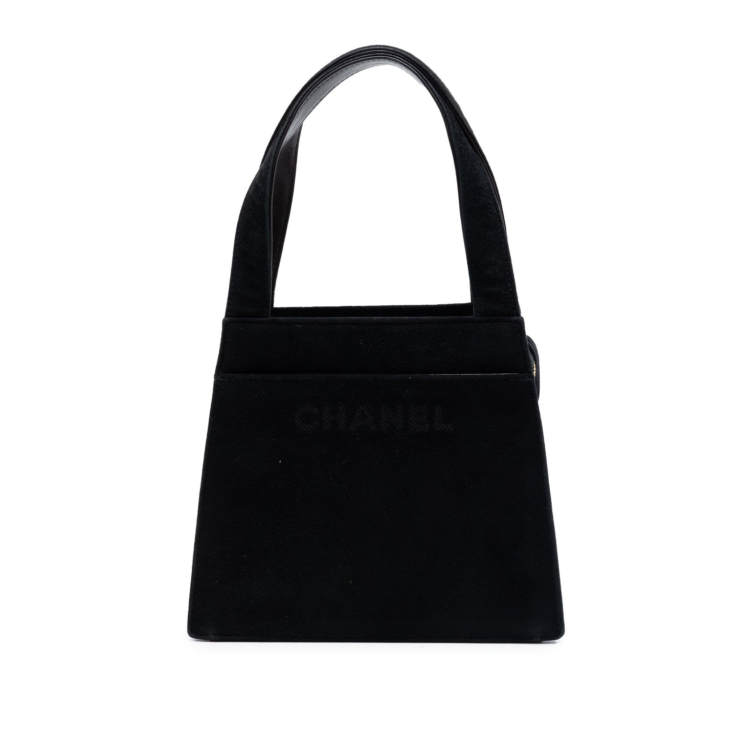 Chanel Suede Logo Handbag