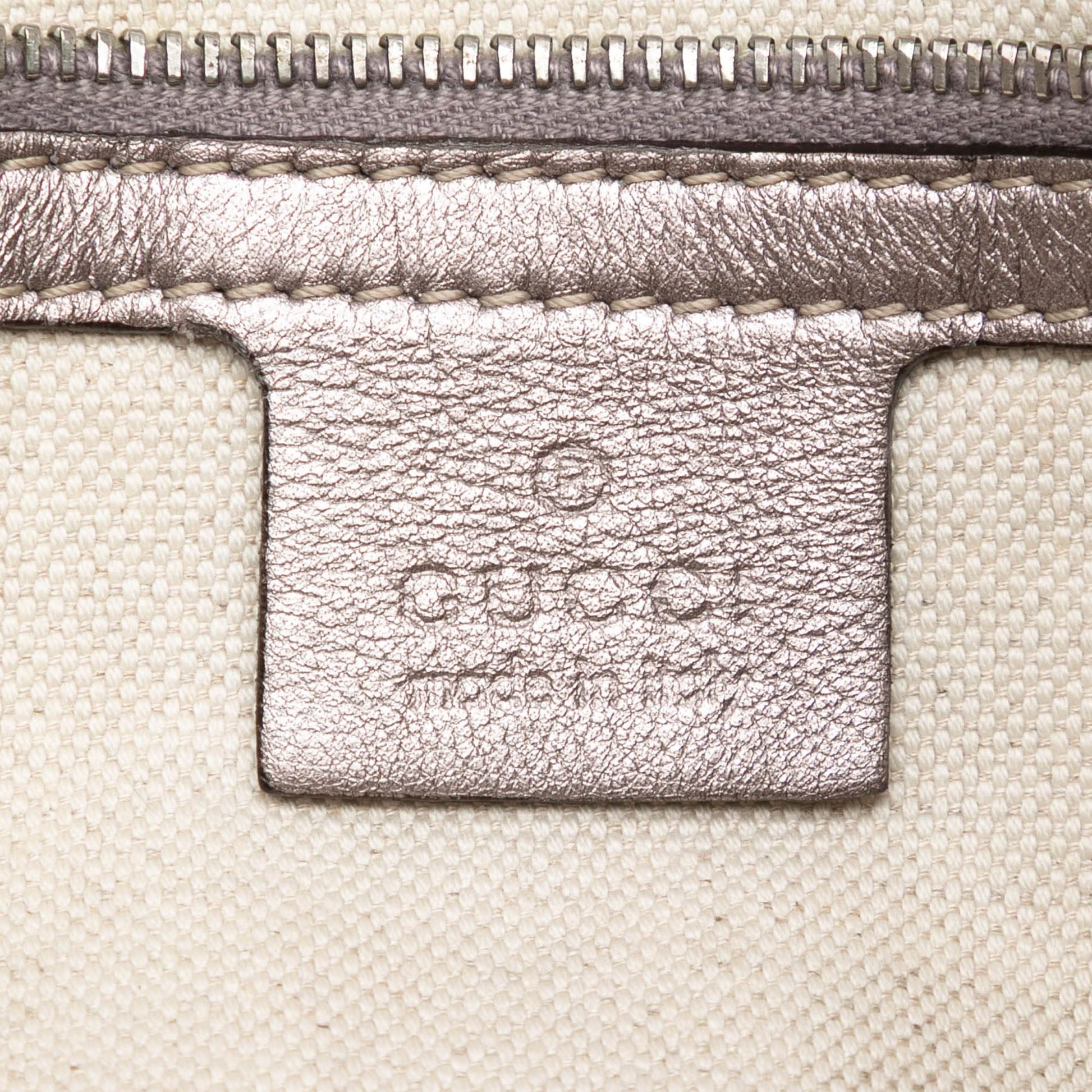 Gucci Large Metallic Guccissima Twins Tote