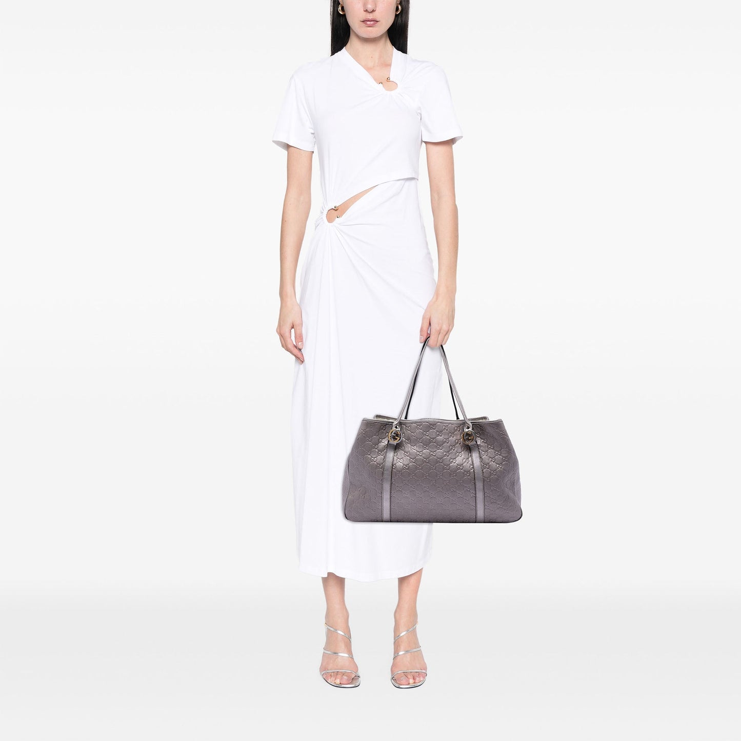 Gucci Large Metallic Guccissima Twins Tote