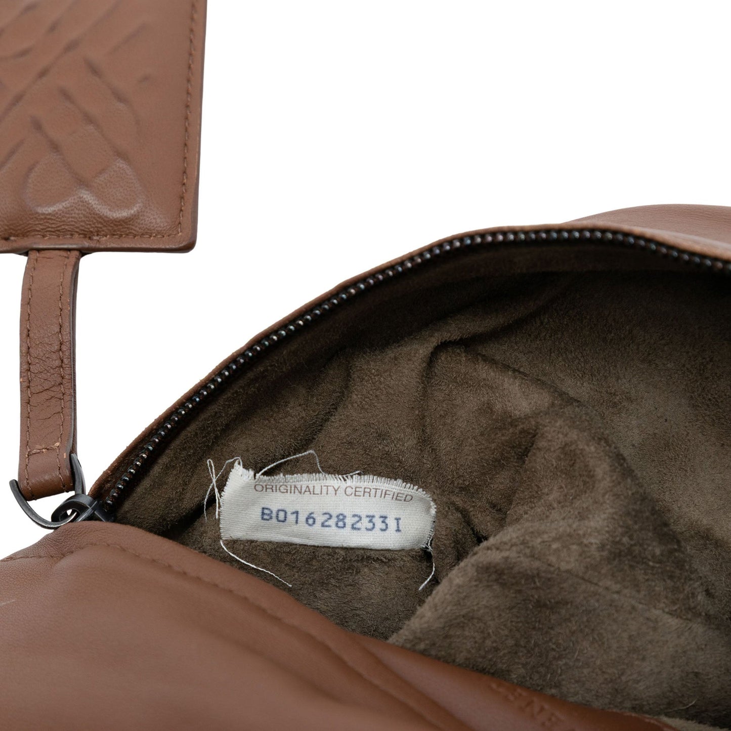 Bottega Veneta Nappa Embossed Intrecciato Turnlock Clutch