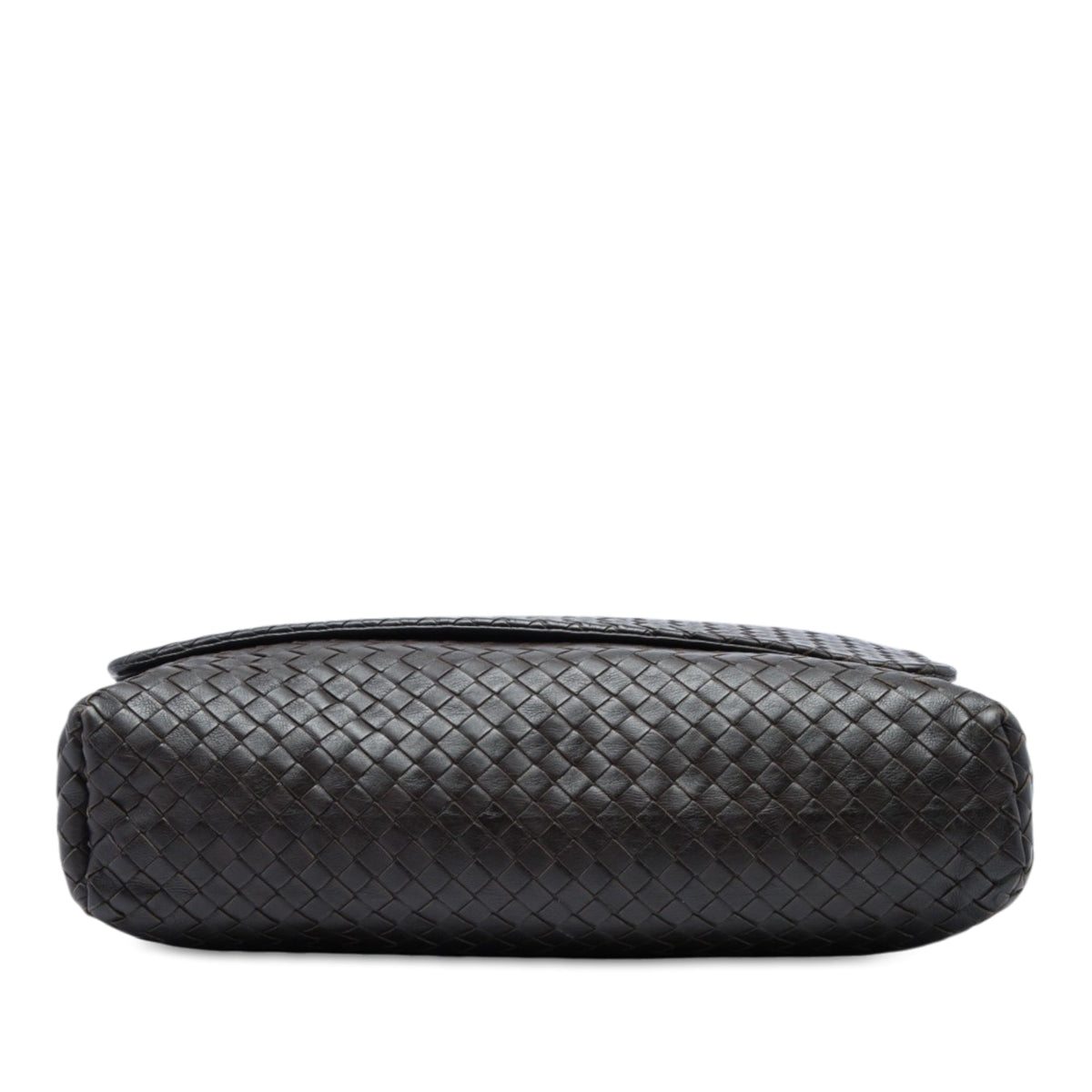 Bottega Veneta Nappa Intrecciato Flap Crossbody — Brown