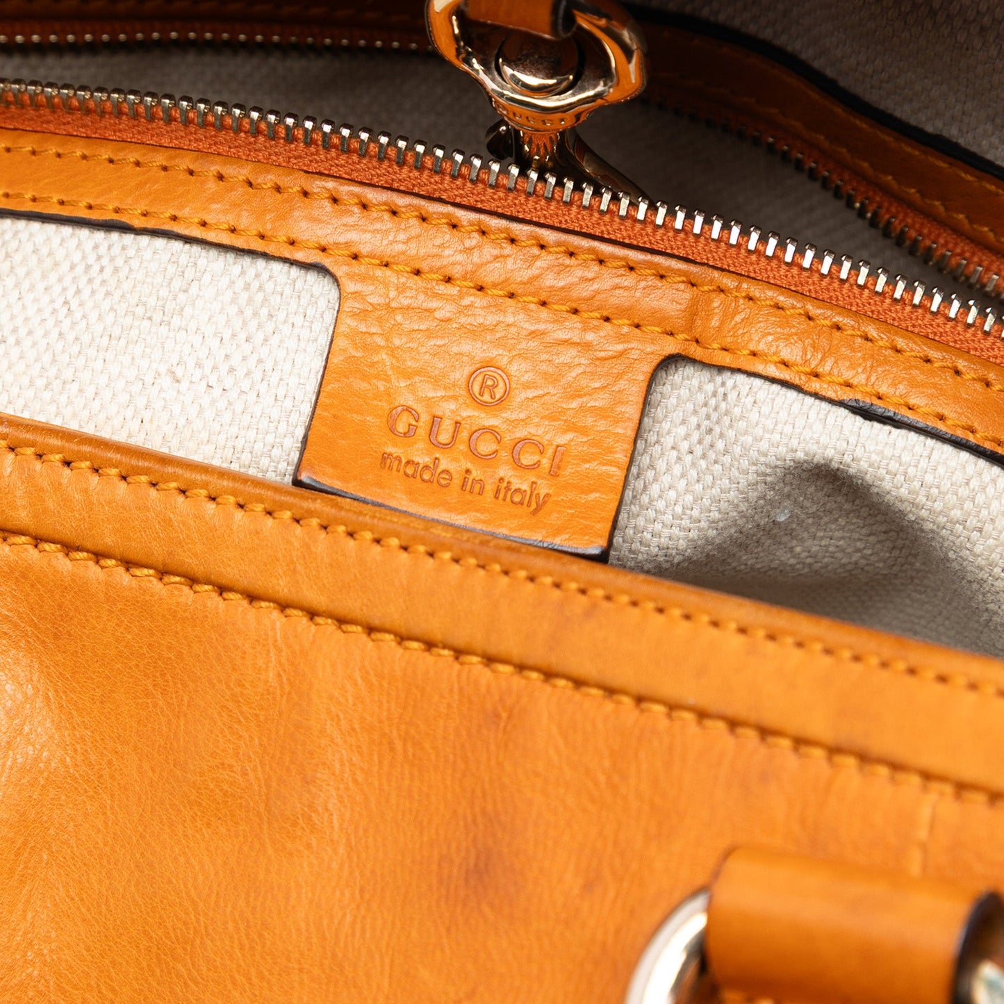 Gucci Leather 1973 Satchel