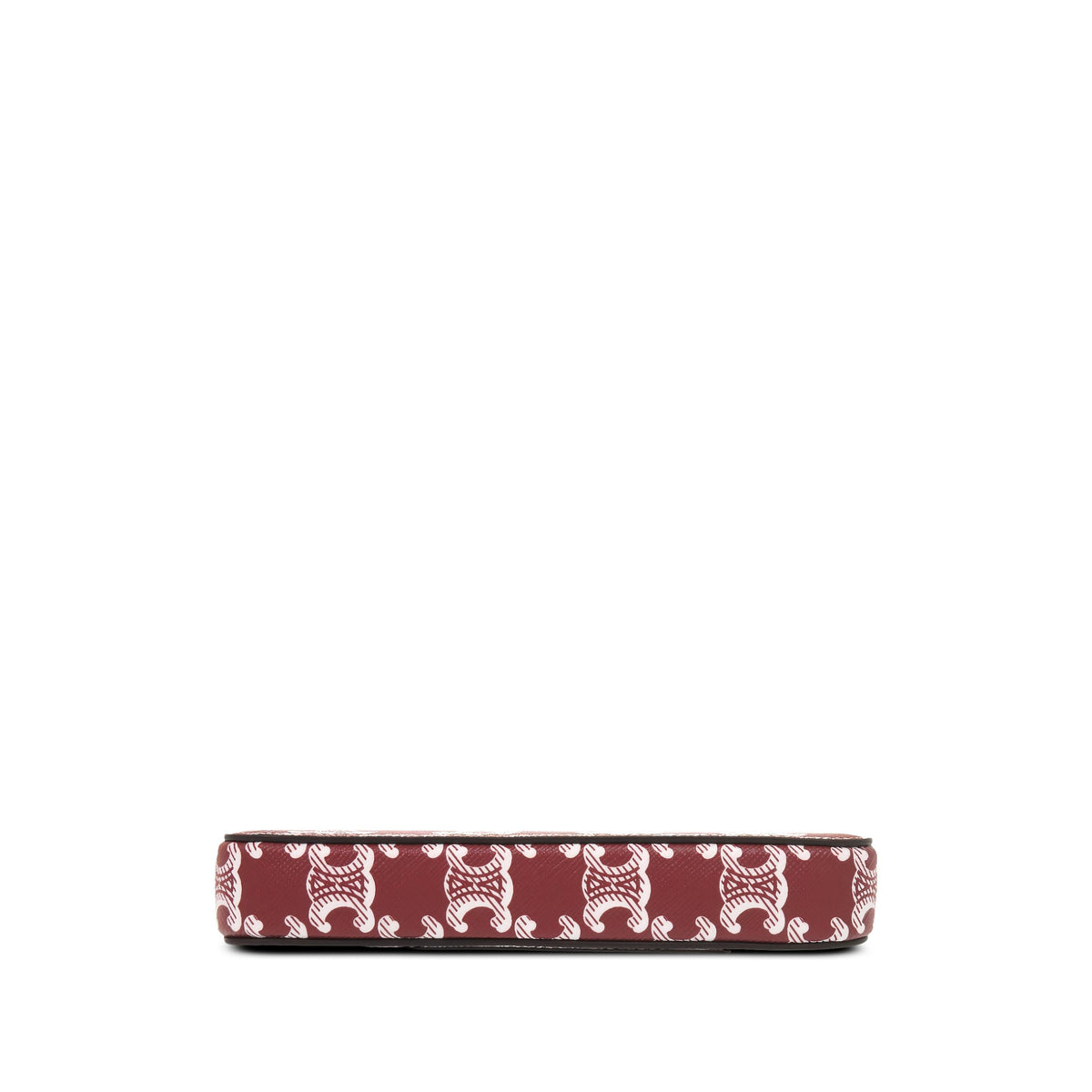 Celine Triomphe Coated Canvas Sunset Logo Horizontal Pouch — Brown
