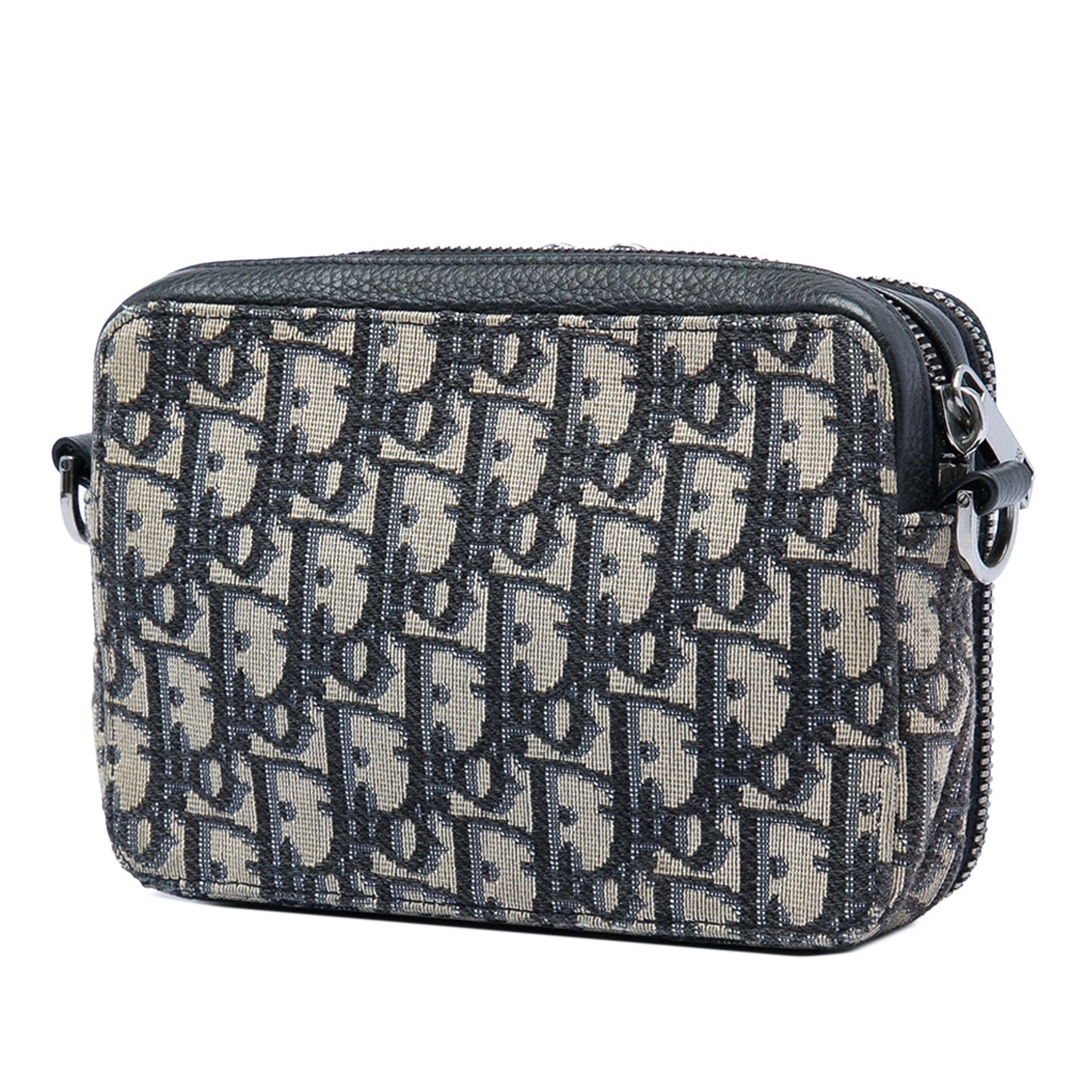 Dior Oblique Canvas Zipped Pouch with Strap