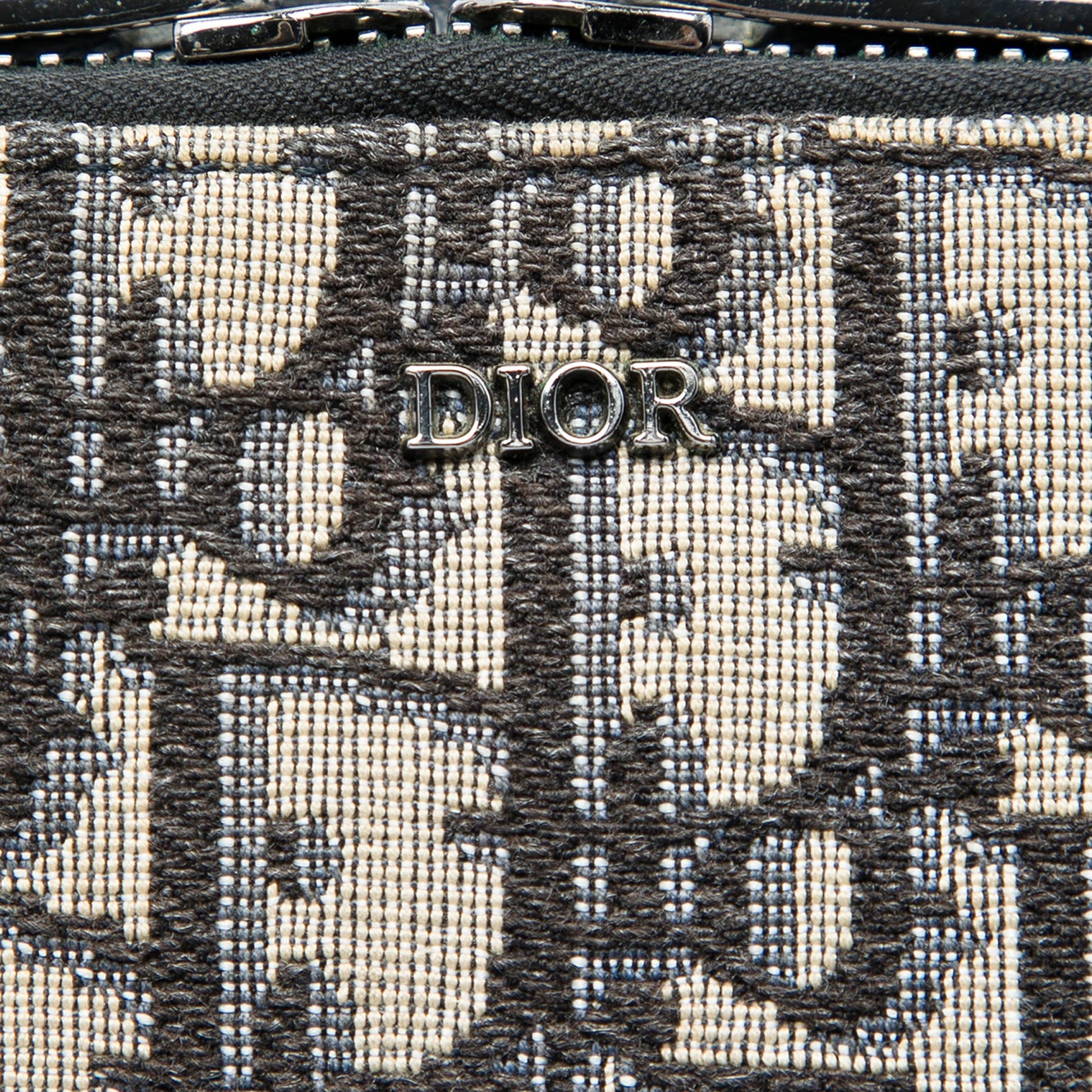 Dior Oblique Canvas Zipped Pouch with Strap