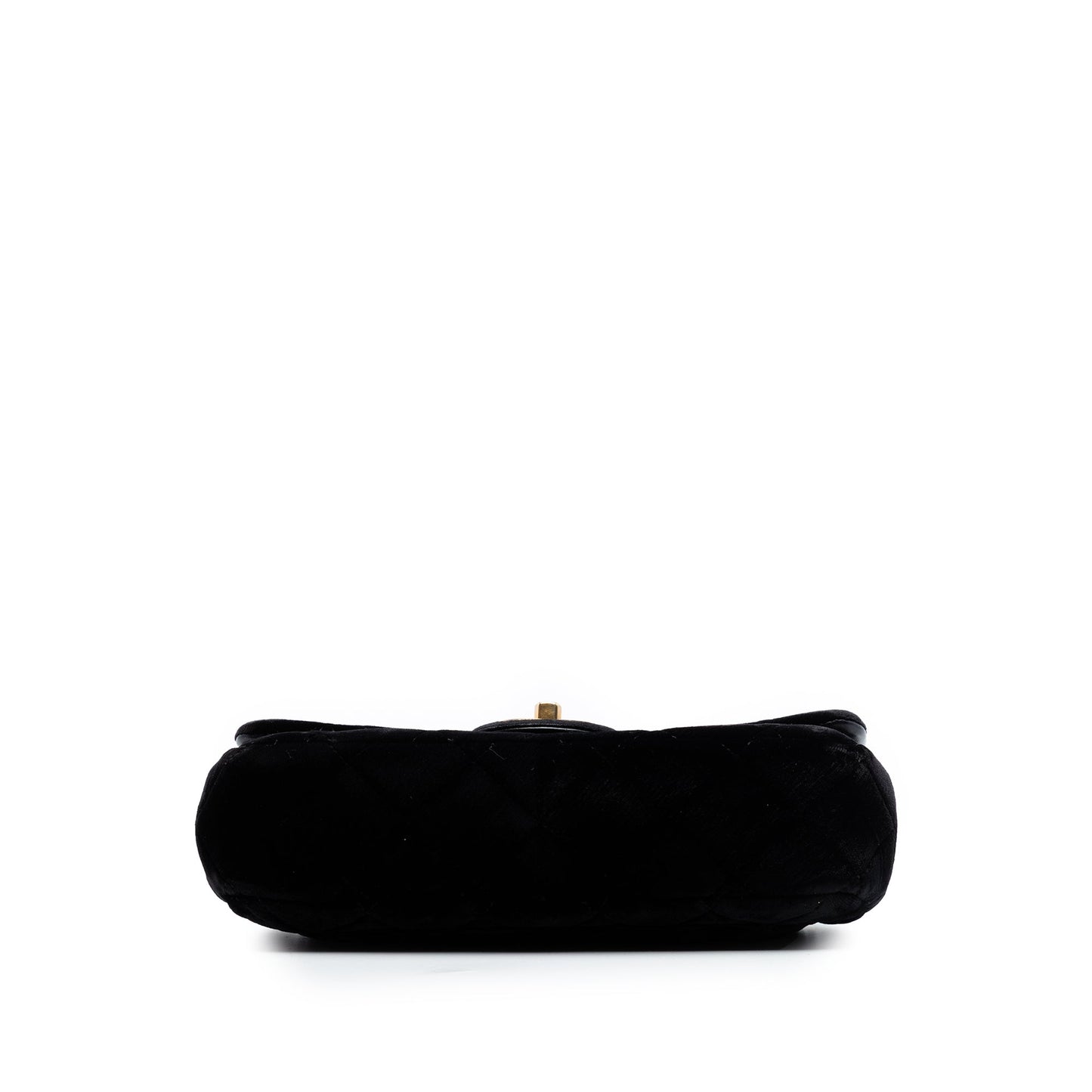 Chanel Small Quilted Velvet CC Eyelet Flap